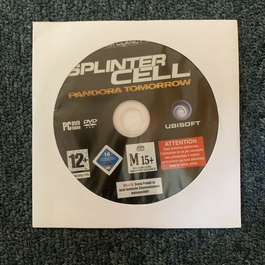 Splinter Cell Pandora Tomorrow - PC Game CD-ROM