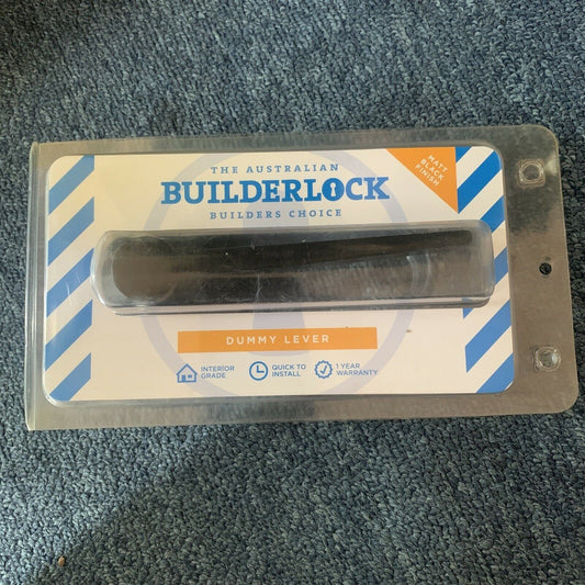 Builderlock Trio WDL100BL Door Handle Dummy Lever Half Set Matt Black