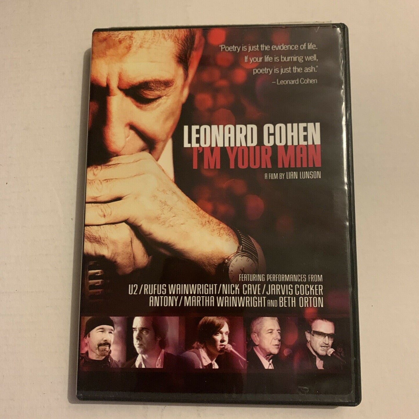 Leonard Cohen: I'm Your Man (DVD, 2005) U2, Nick Cave, Rufus Wainwright Region 1