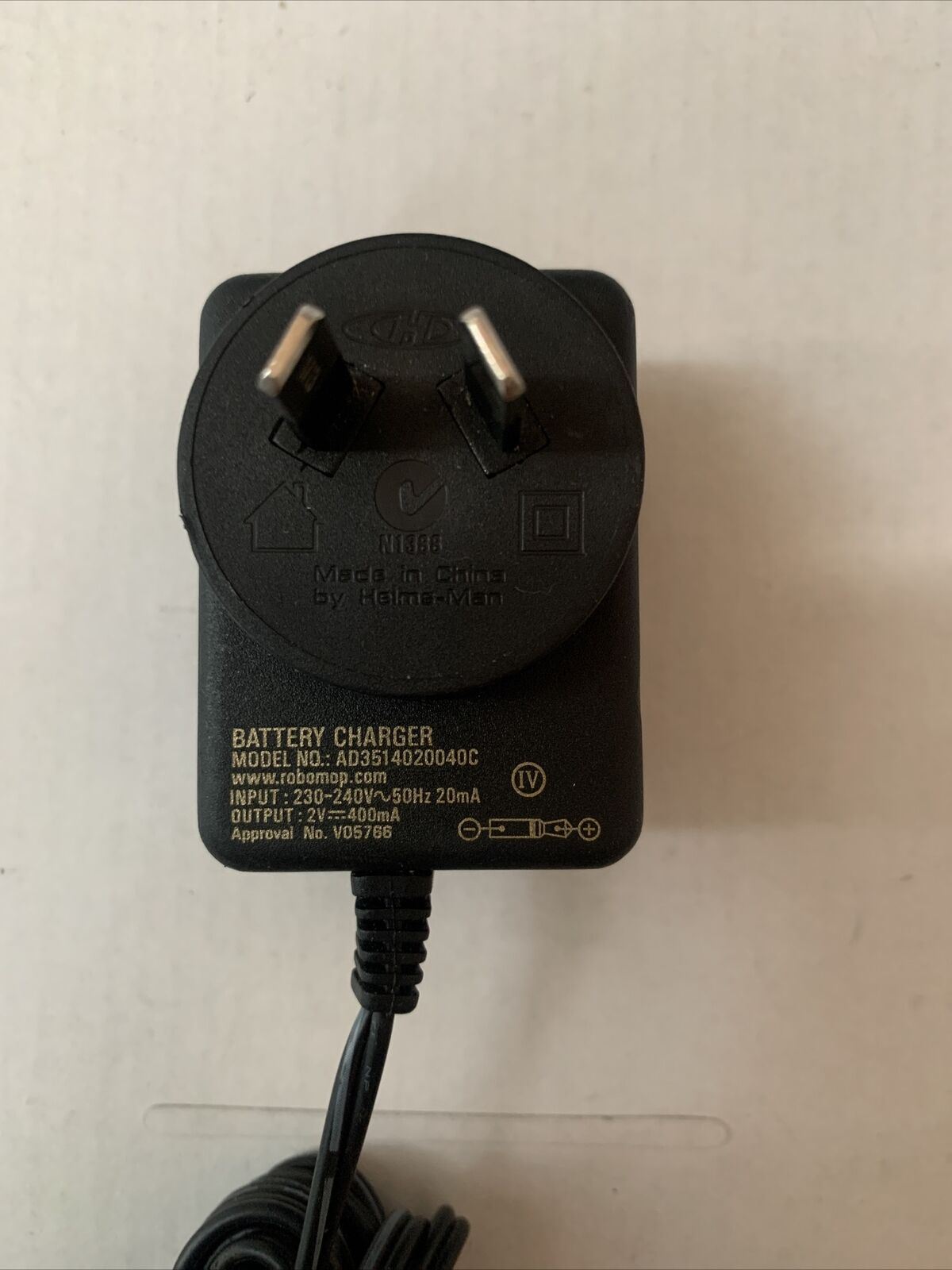 Robomap Battery Charger AD3514020040C AC Adapter 2v 400mA