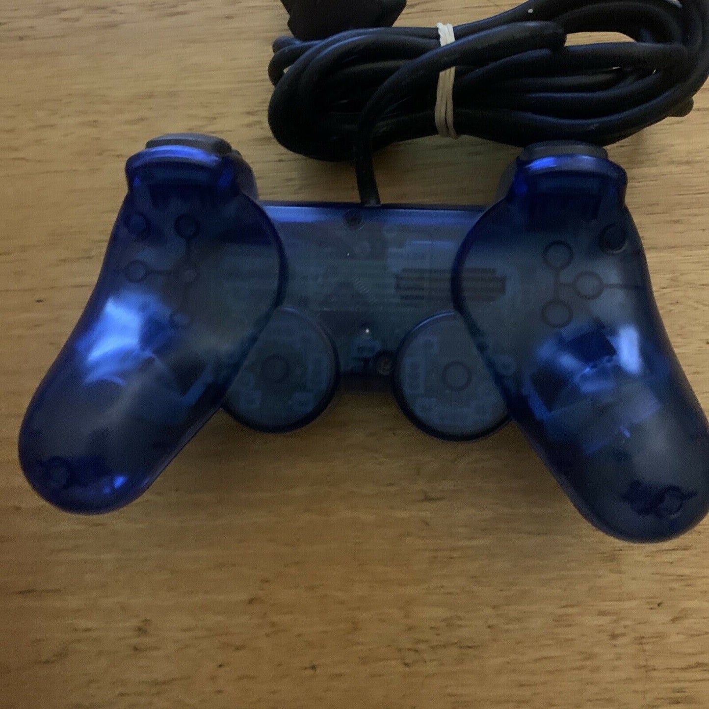 Official Sony PlayStation 2 Analog Controller - Transparent Blue SCPH-10010 RARE