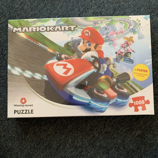 *New Sealed* Nintendo Mario Kart Jigsaw Puzzle - 1000 Pieces