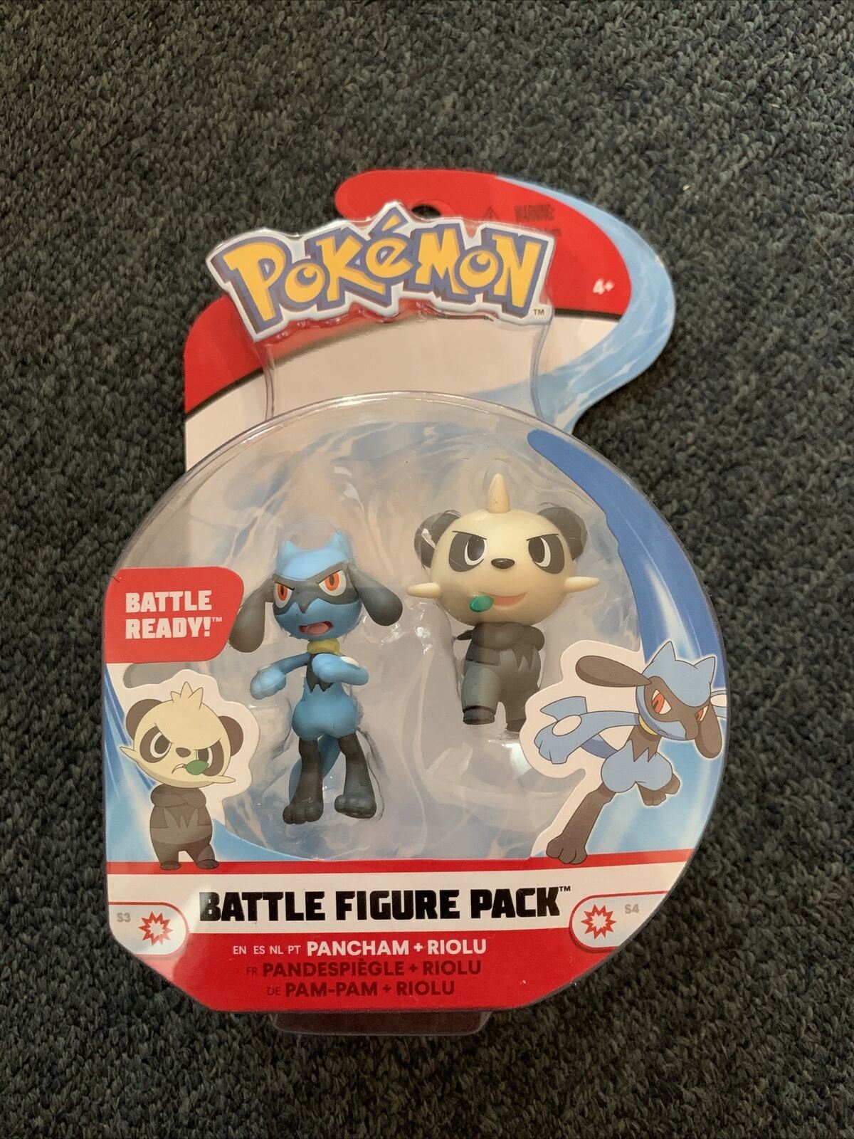 Pokemon Battle Figure Pack Pancham + Riolu