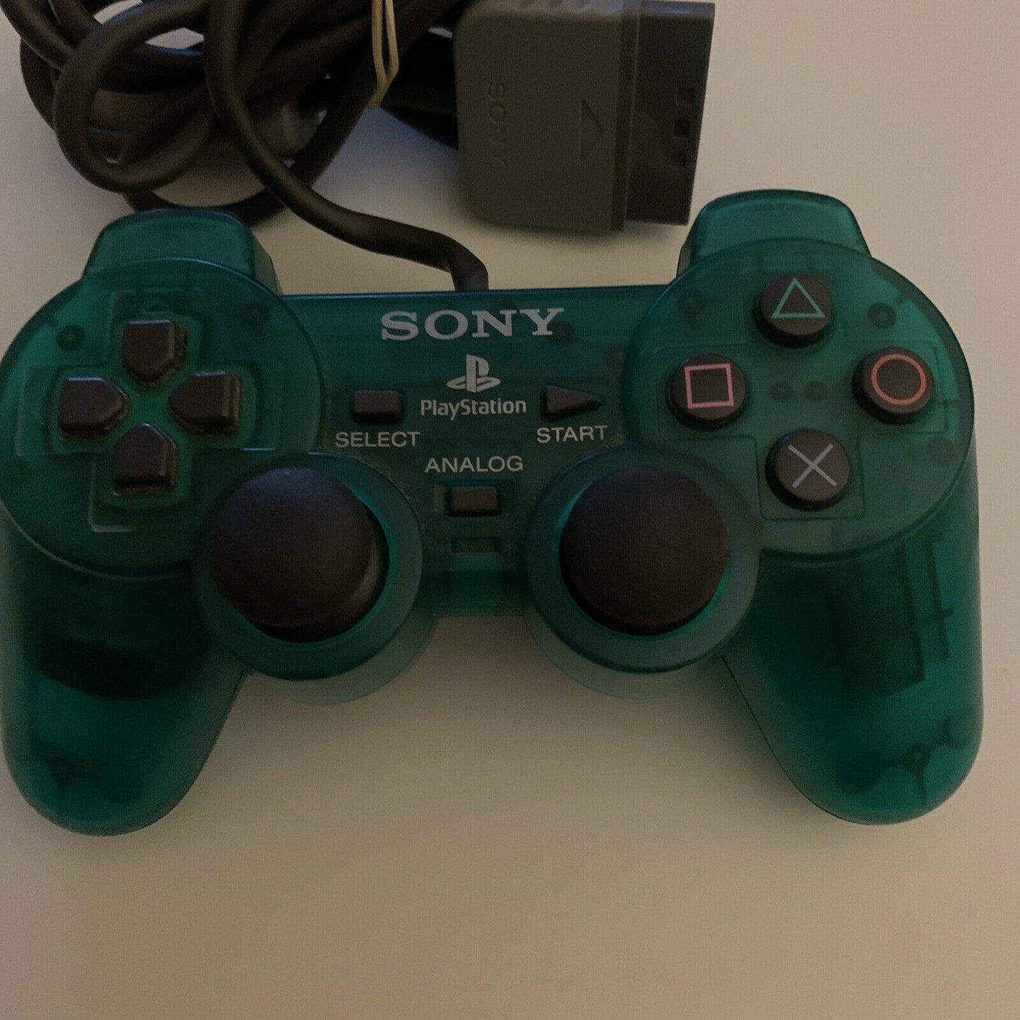 Official Genuine SONY Analog Dualshock Controller SCPH-1200 Transparent Green