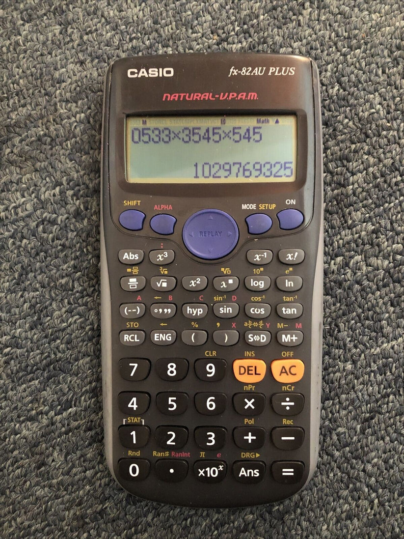 Casio FX-82AU-PLUS Scientific Calculator – Retro Unit