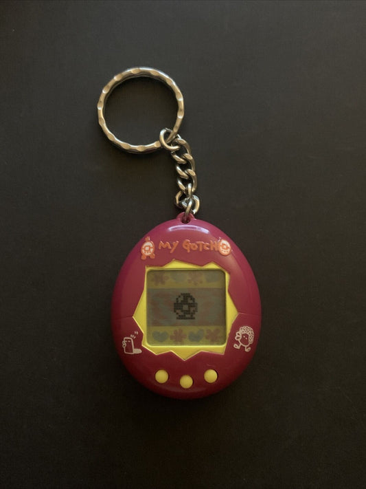 My Gotch Tamagotchi Maroon Red 1997 Bandai