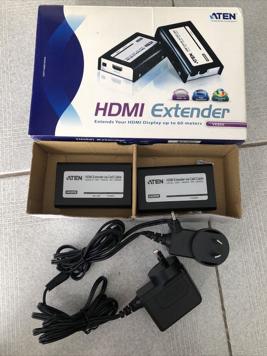 Aten HDMI EXTENDER Over Cat5 Ethernet Video Extender with Audio - 1920x1200@60Hz