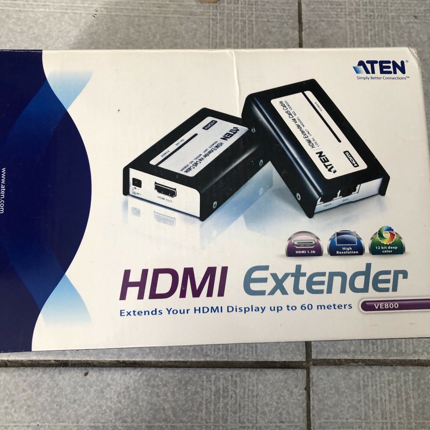 Aten HDMI EXTENDER Over Cat5 Ethernet Video Extender with Audio - 1920x1200@60Hz