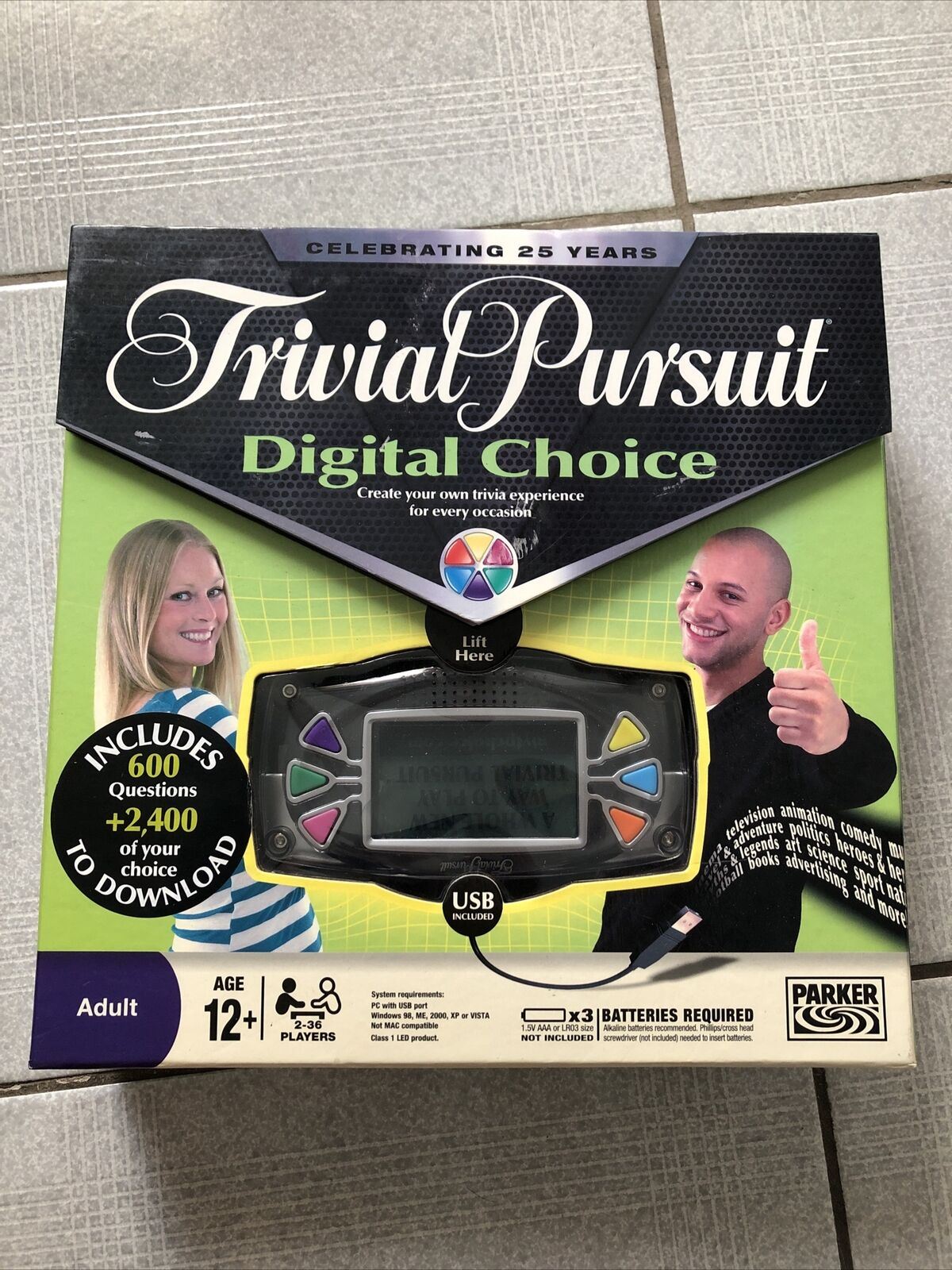 Trivial Pursuit Digital Choice - 25th Anniversary Electronic Edition Board Game