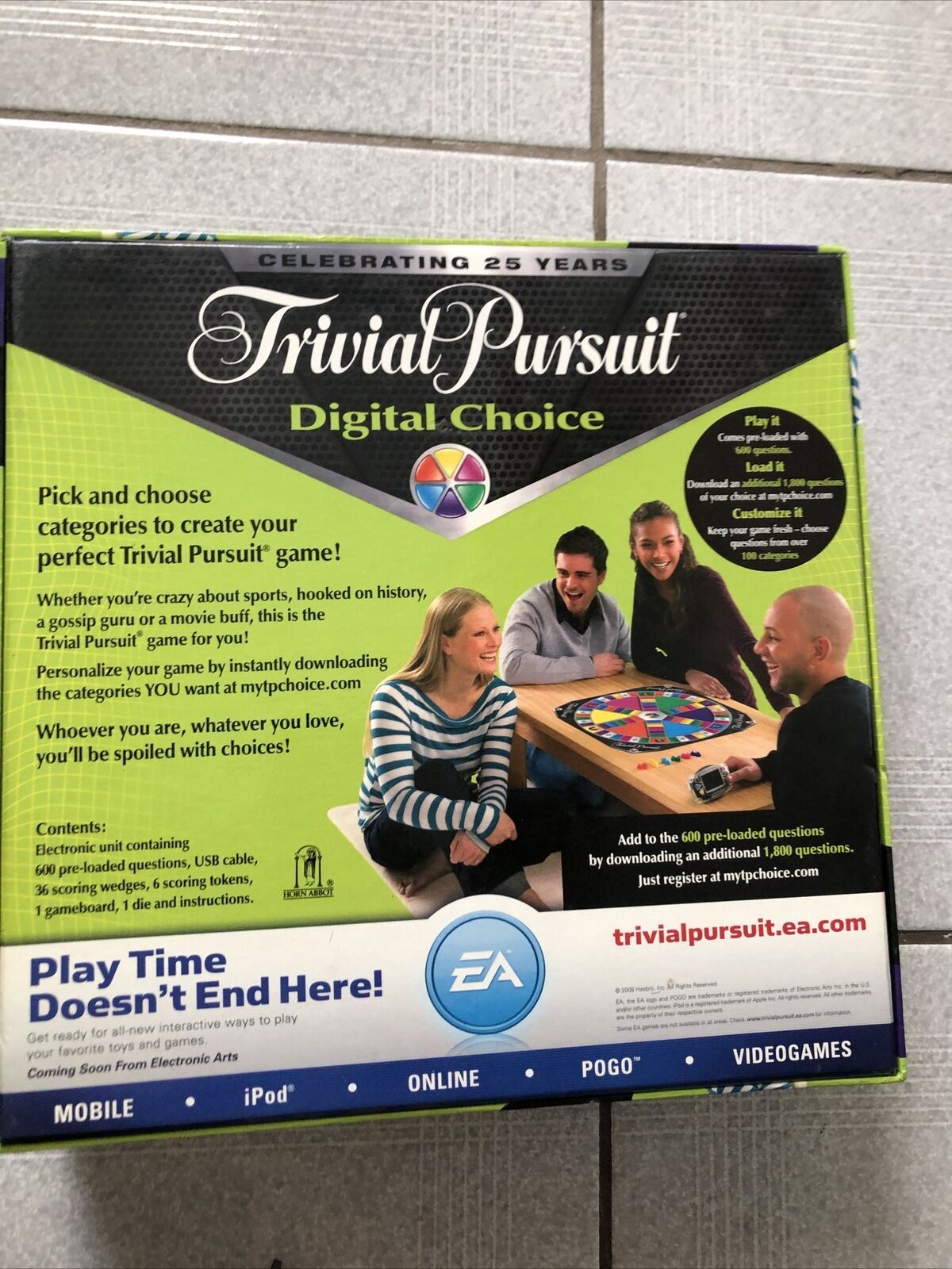 Trivial Pursuit Digital Choice - 25th Anniversary Electronic Edition Board Game