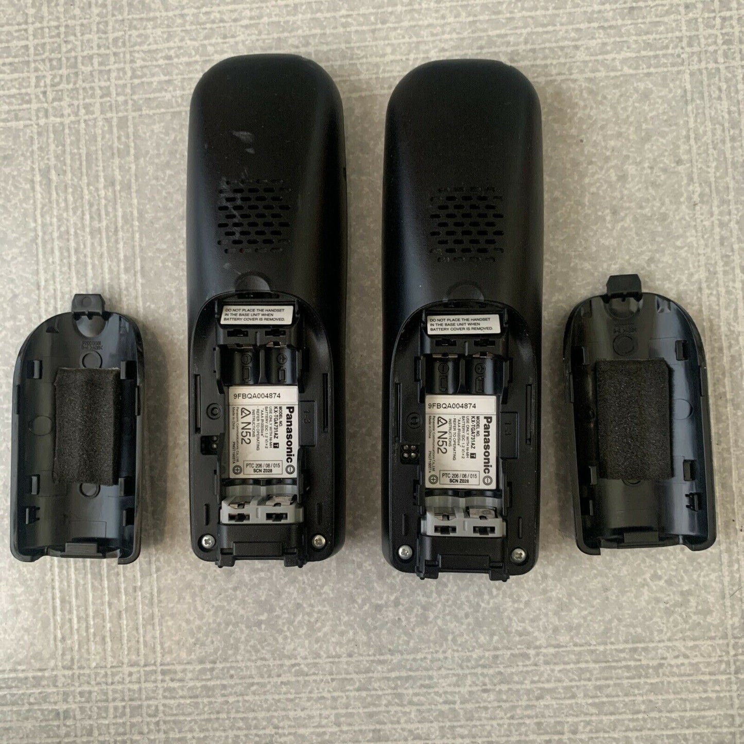 2x Panasonic KX-TGA731AZ Cordless Phone Only