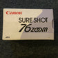 VINTAGE Canon Sure Shot 76 Zoom 35mm point & shoot compact film camera Untested
