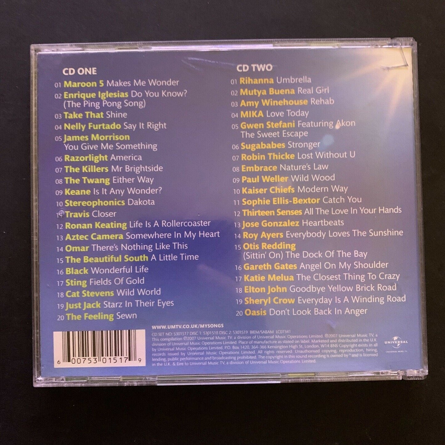 40 Feel Good Anthems My Songs (CD, 2-Disc Set)