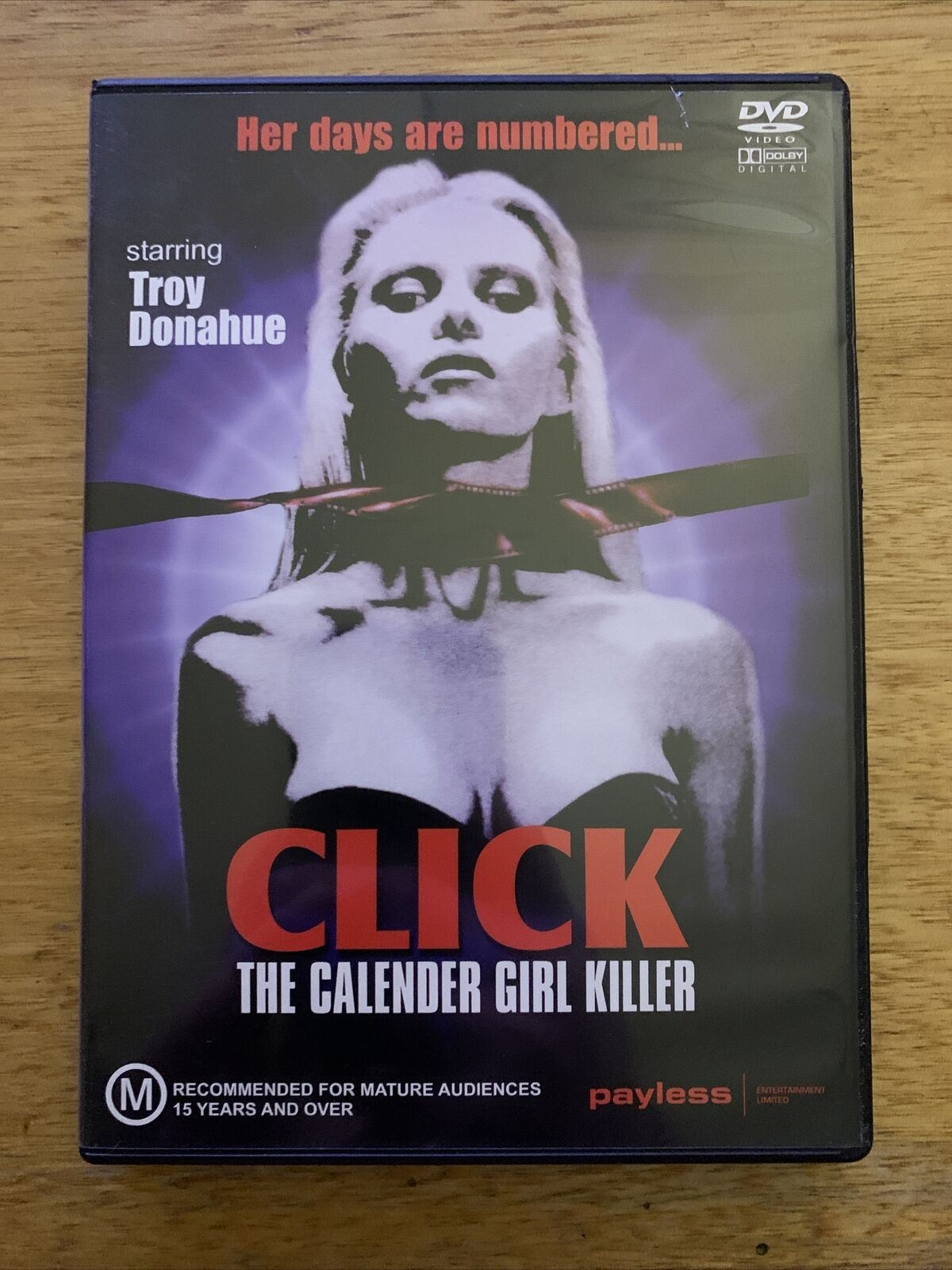 Click: The Calender Girl Killer (DVD, 1990) Troy Donahue, Ross Hagen, Hoke Howel
