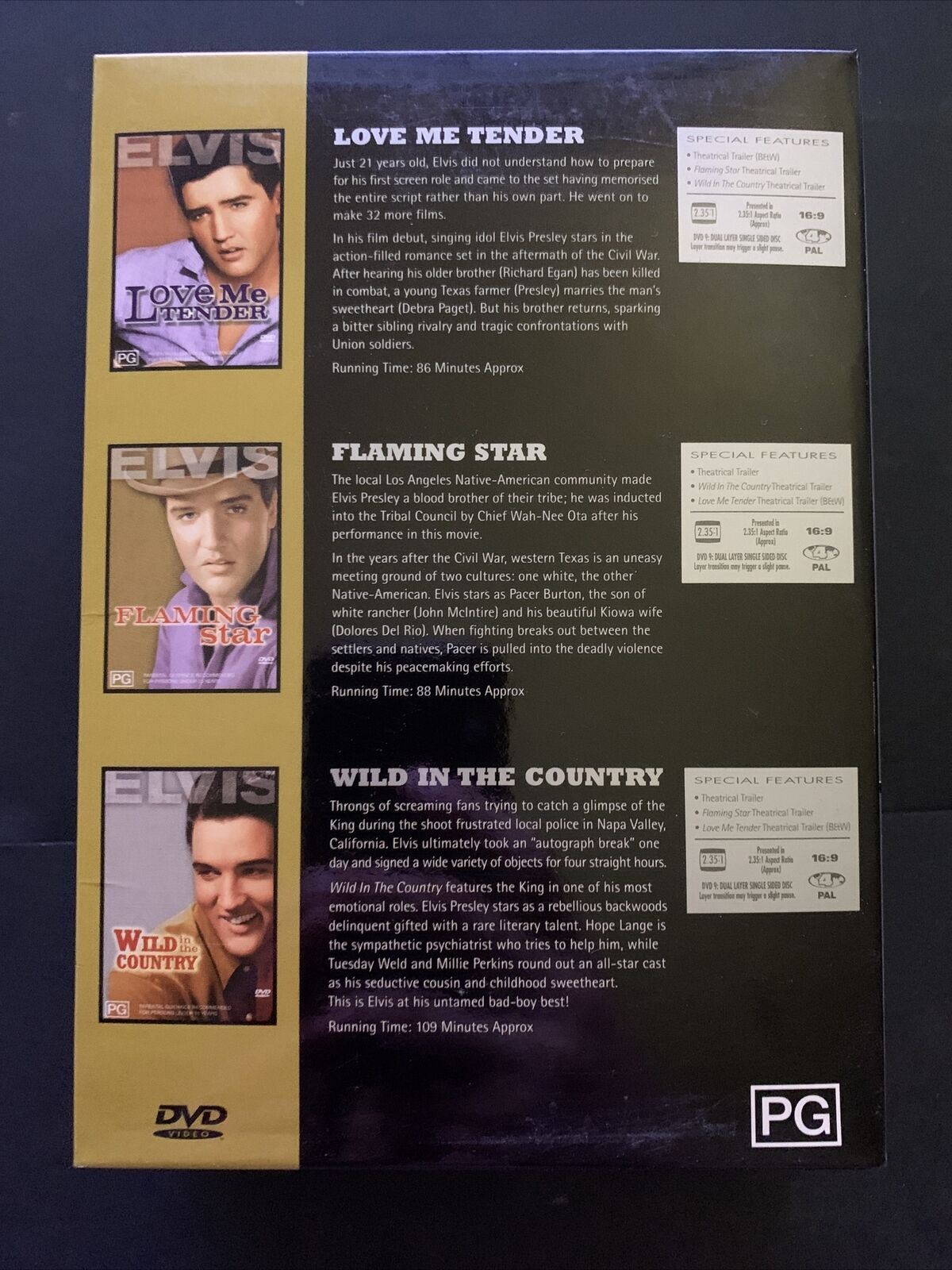 Elvis Presley Collection - The King (DVD, 2003, 3-Disc Set) Region 4&2