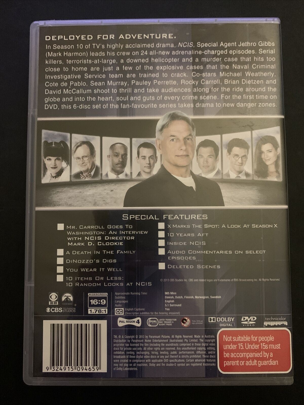 NCIS : Season 10 (DVD, 2013) Mark Harmon Region 4&2