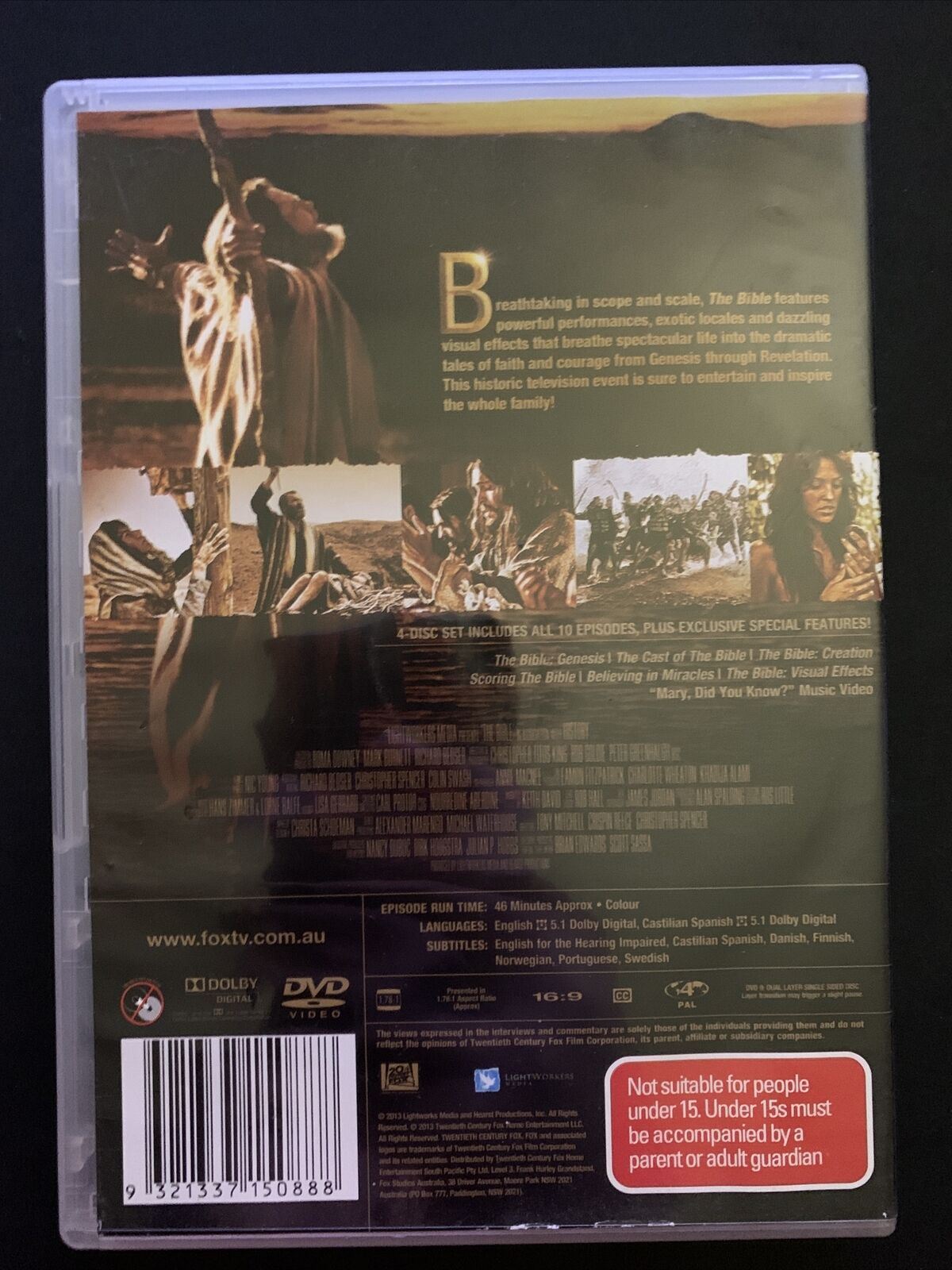 The Bible : Season 1 (DVD, 2013, 4-Disc) Darwin Shaw, Diogo Morgado Region 4&2