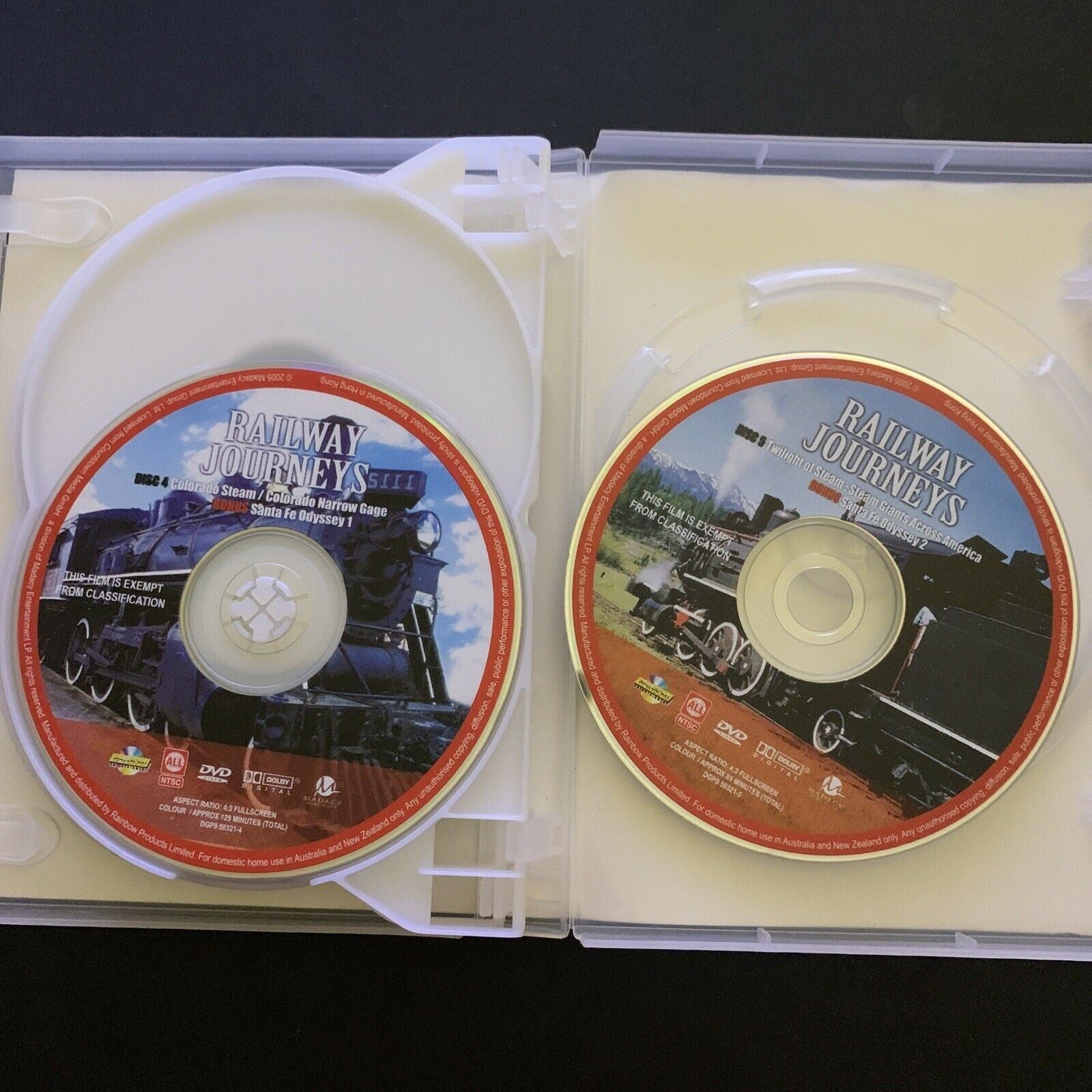Railway Journeys - The Vanishing Age of Steam (DVD, 2006, 5