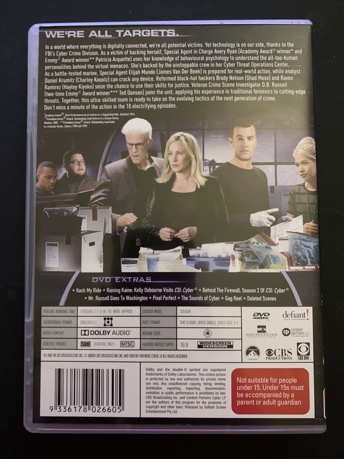 CSI - Cyber : Season 2 (DVD, 2017, 5-Disc Set)