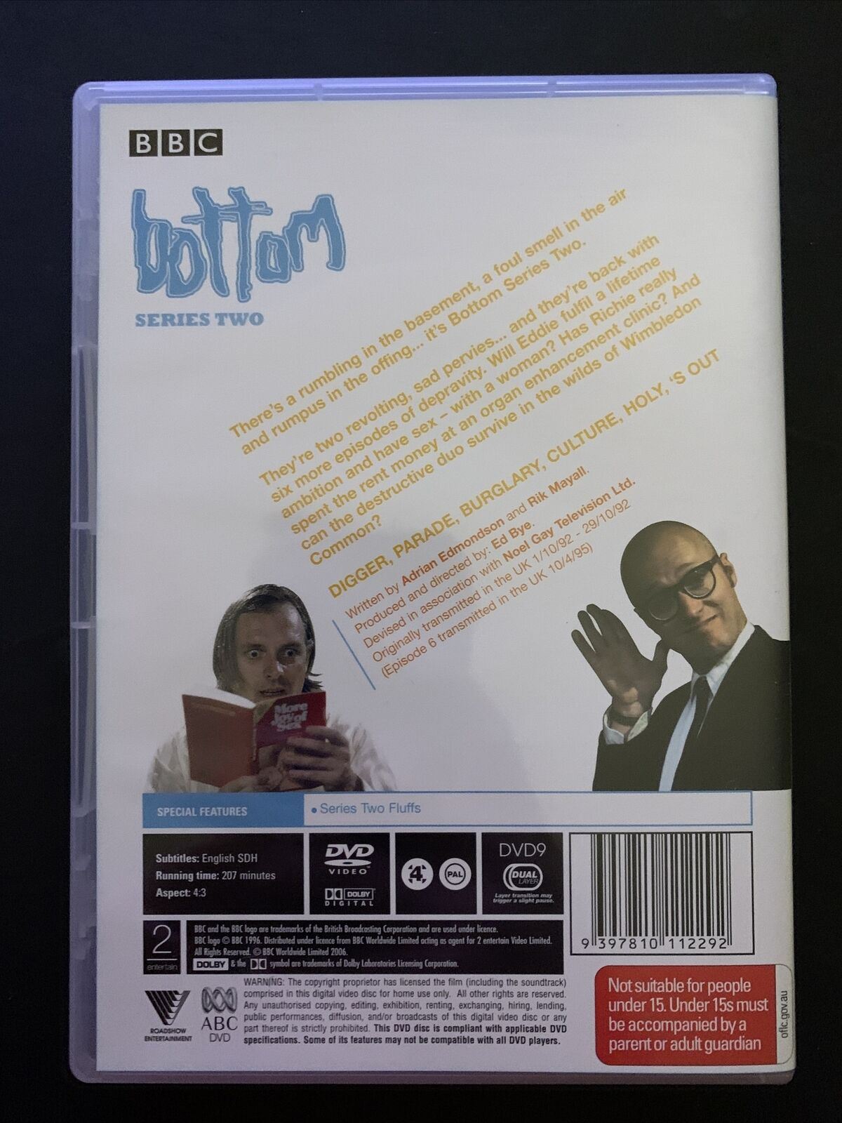 Bottom : The Complete Series 1-3 (DVD) Adrian Edmondson, Rick Mayall. Region 4&2