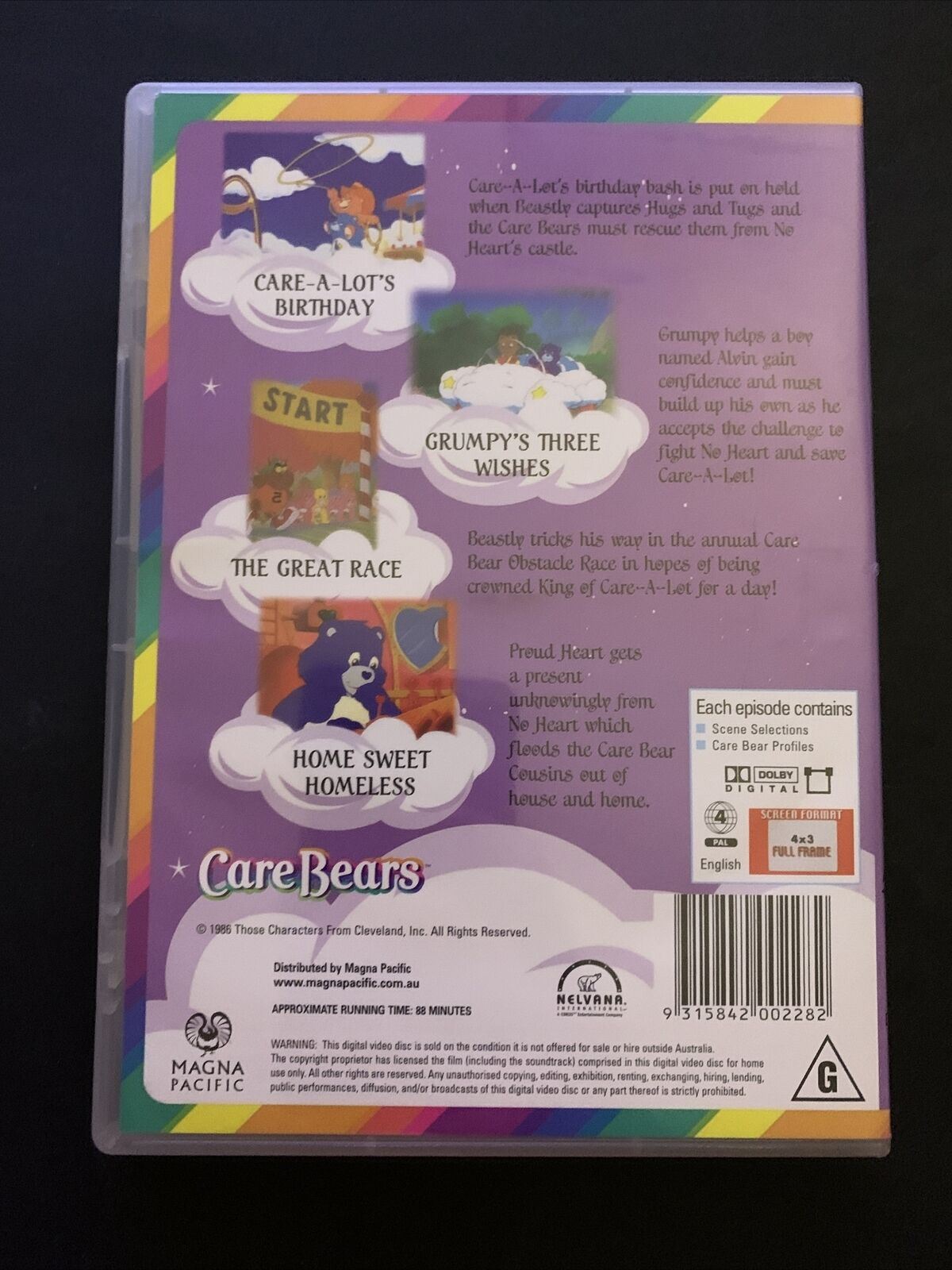 Care Bears : Collection 1 (DVD, 2004, 3-Disc Set) Region 4