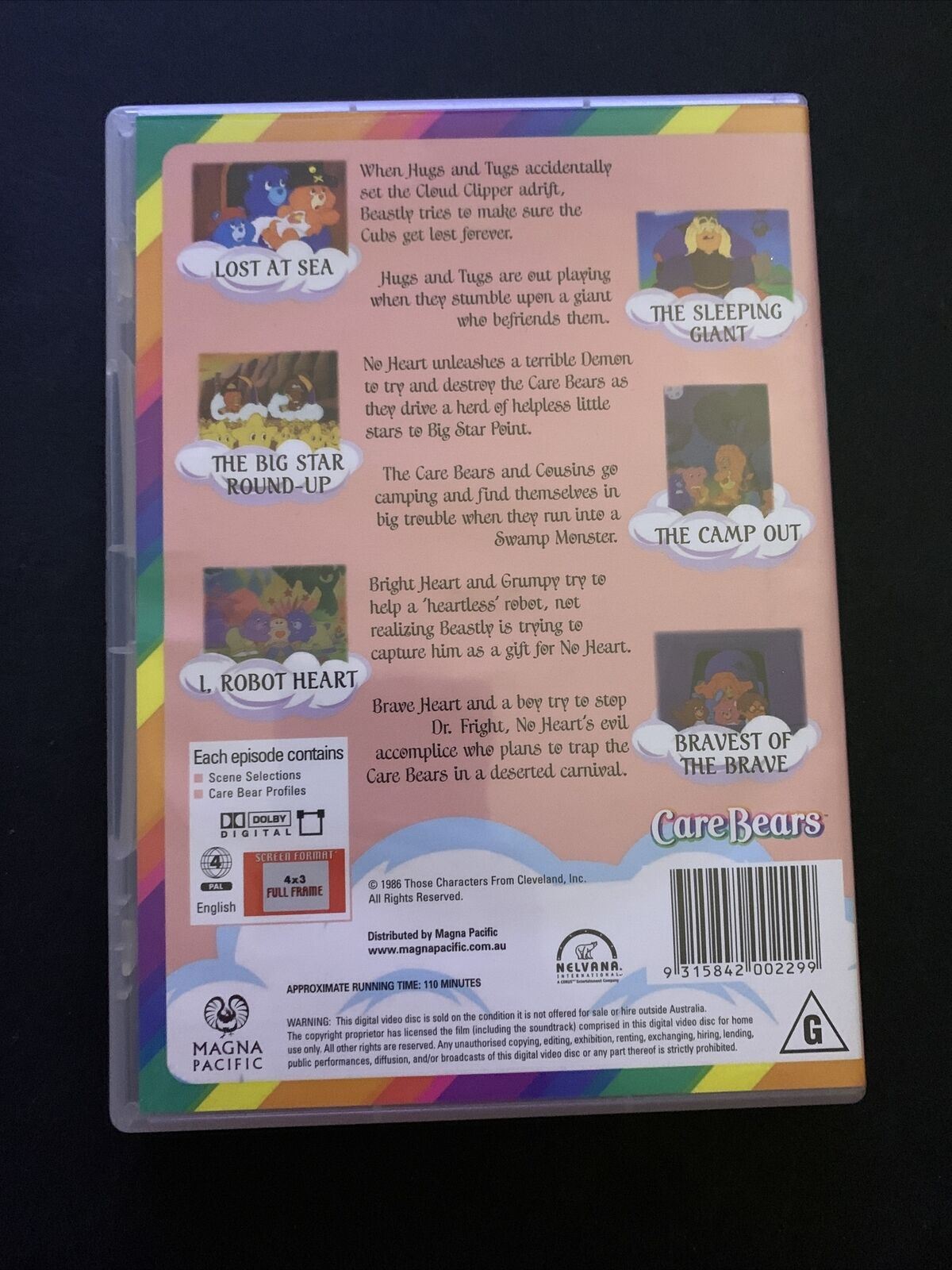 Care Bears : Collection 1 (DVD, 2004, 3-Disc Set) Region 4