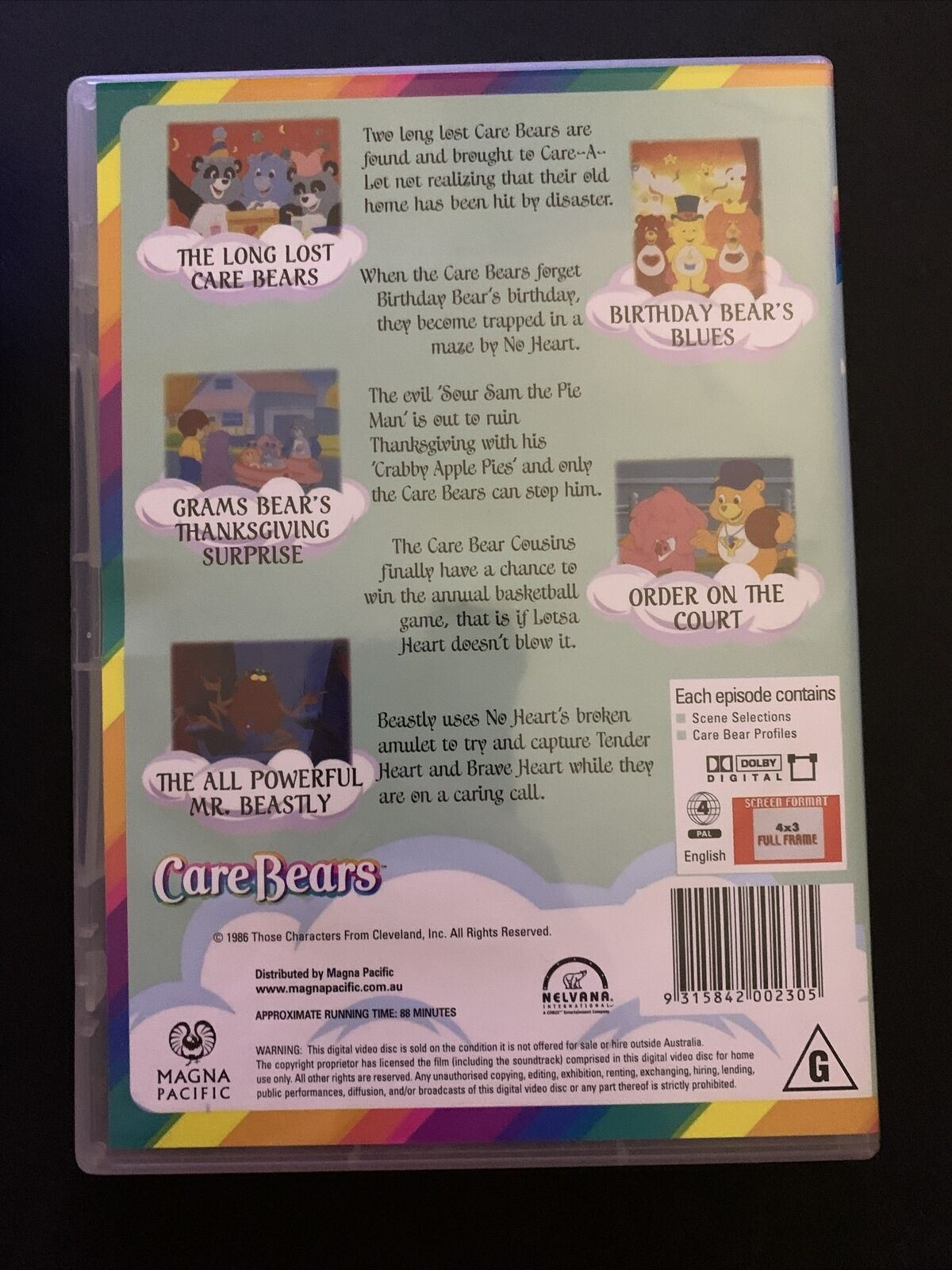 Care Bears : Collection 1 (DVD, 2004, 3-Disc Set) Region 4