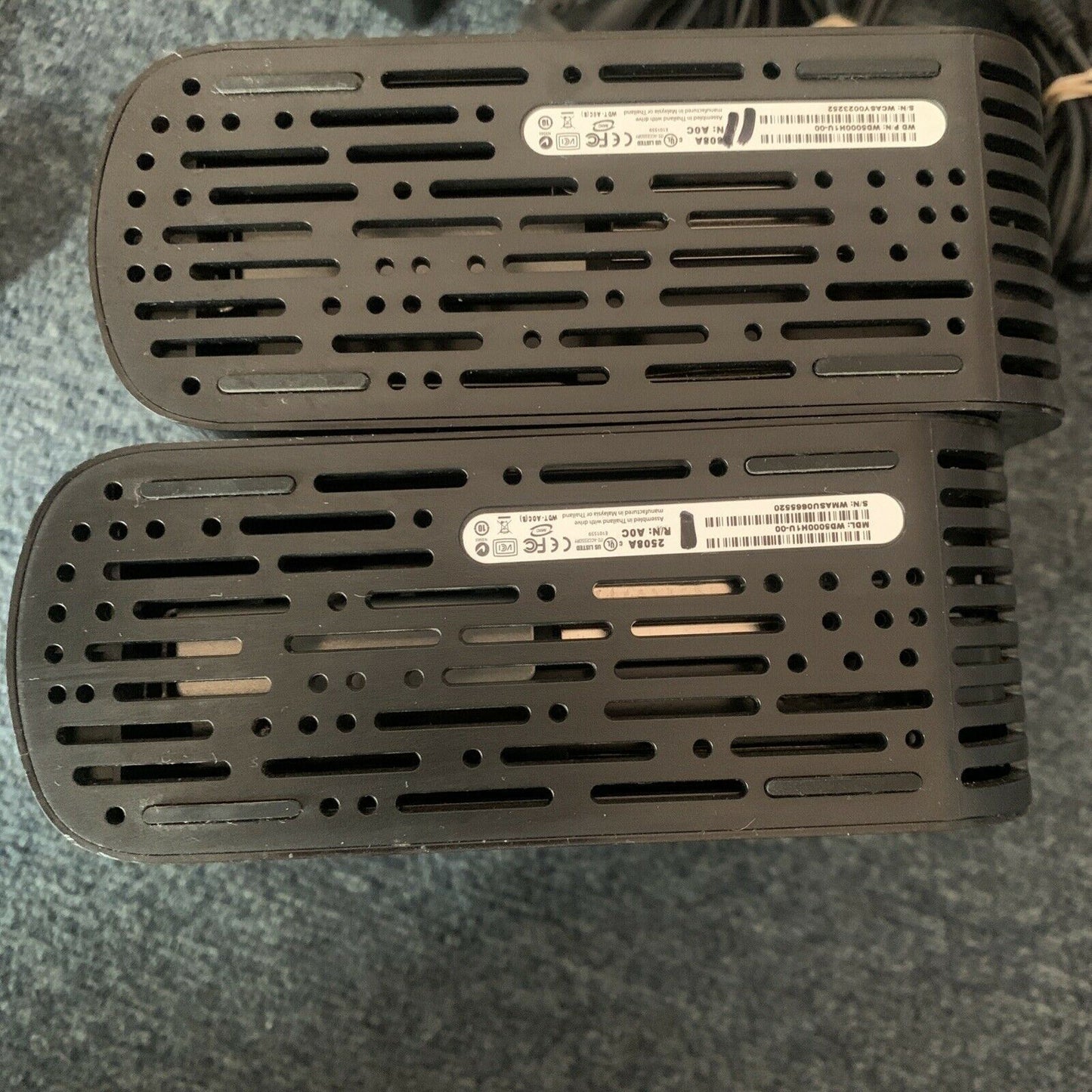 2x 500 GB HDD Western Digital Wd5000h1u-00 My Book Essential External Hard Drive