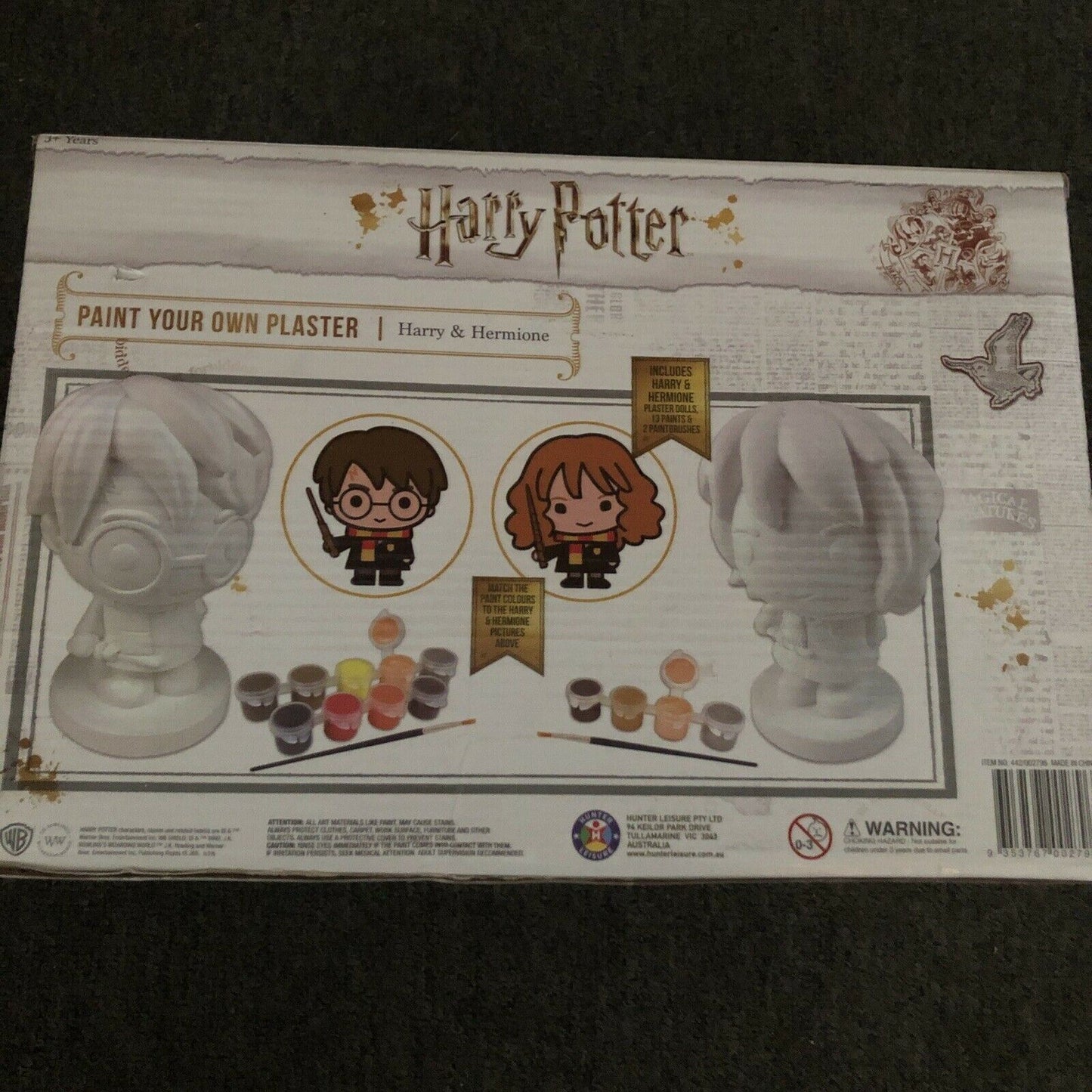 Harry Potter - Paint Your Own Harry & Hermione Plaster Set