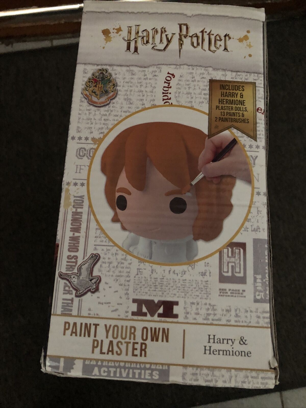 Harry Potter - Paint Your Own Harry & Hermione Plaster Set