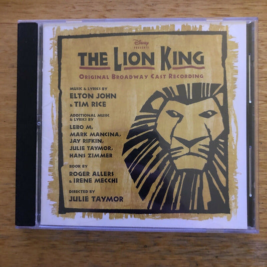 The Lion King Original Cast Recording - Lion King on Broadway (CD, 1997)