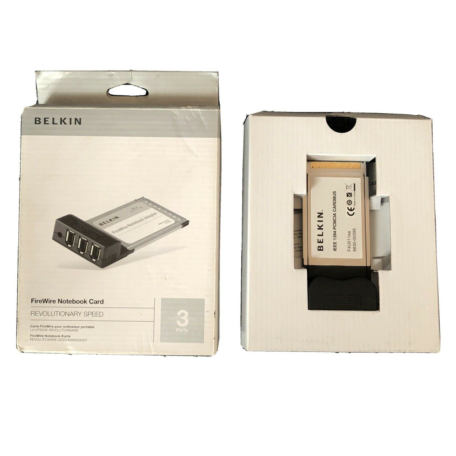 Belkin FireWire Notebook Card IEEE 1394 PCMCIA Card – Retro Unit