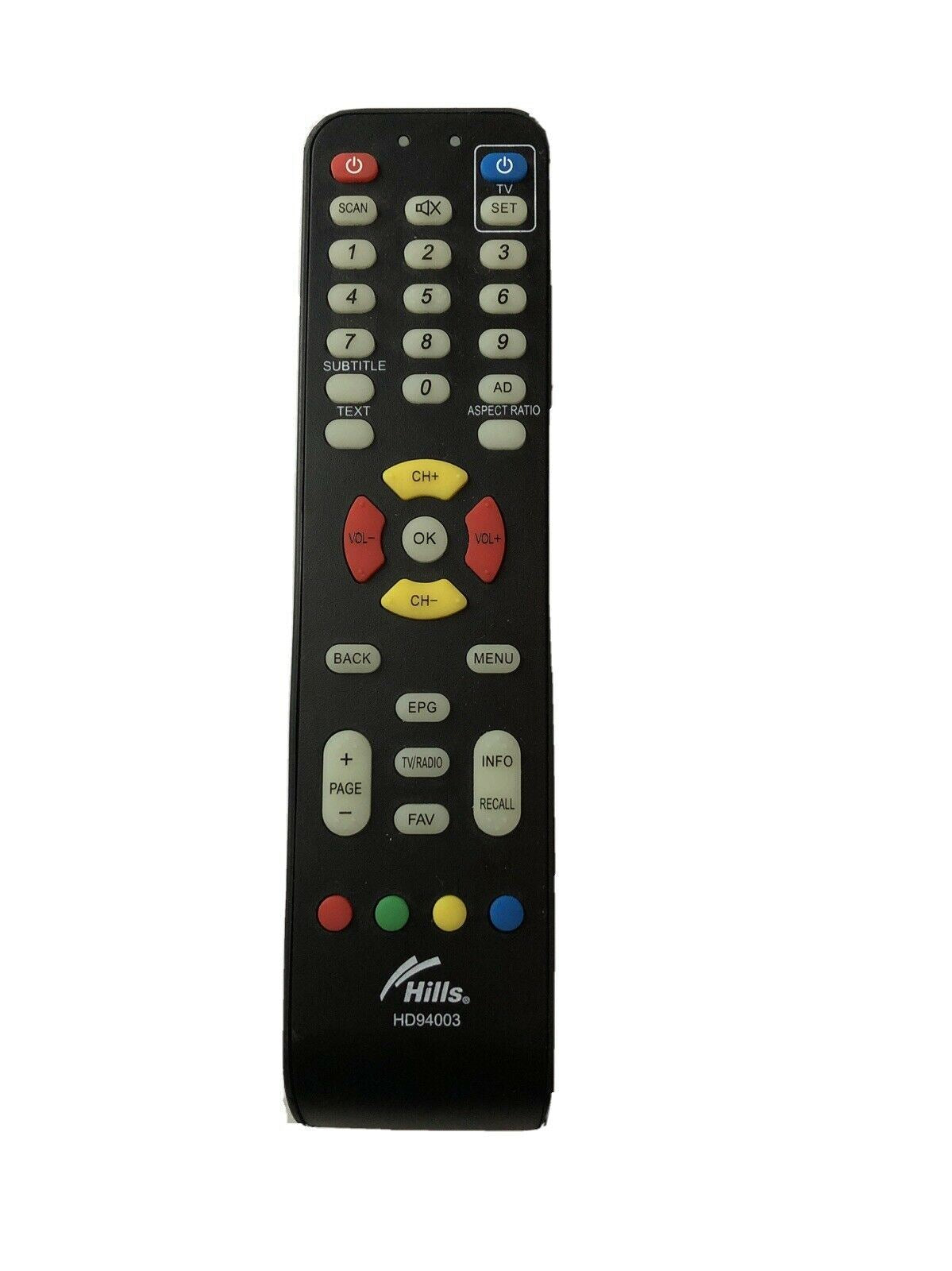 Genuine Hills HD94003 Remote Control for Digital Set Top Box