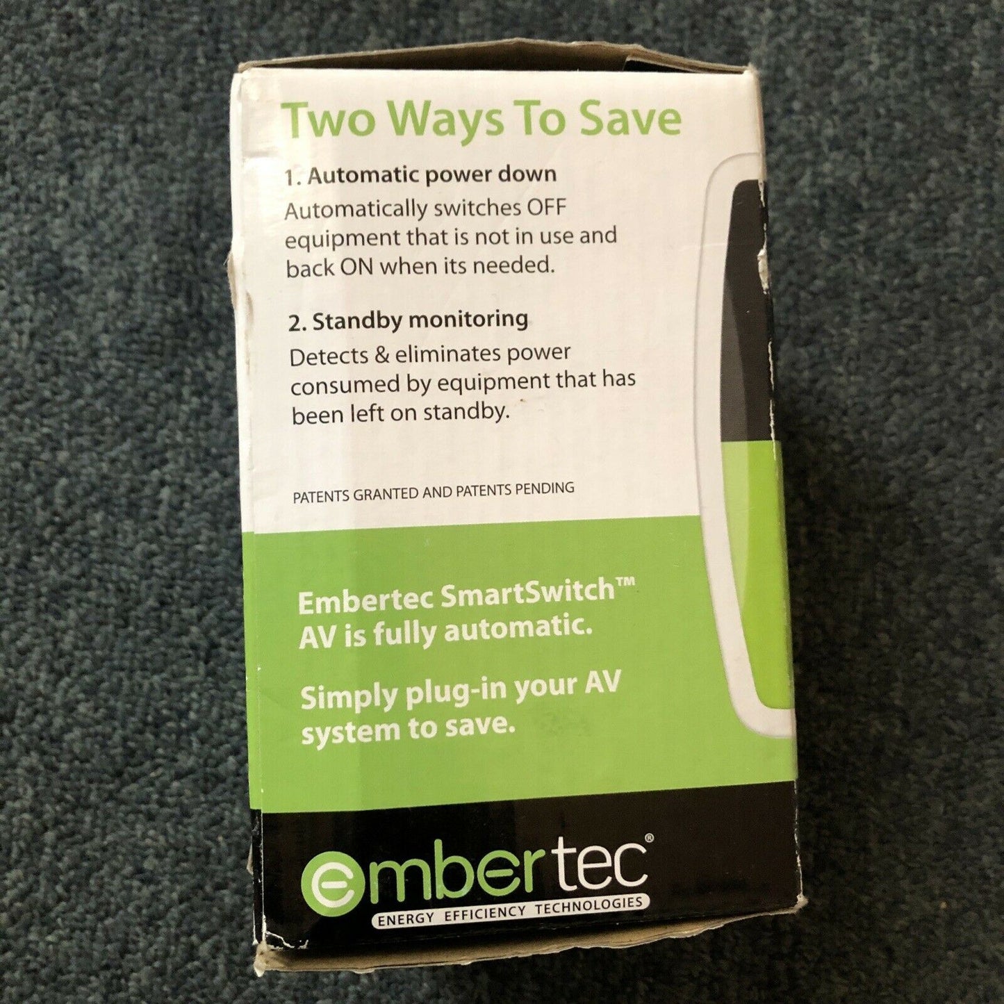 3x Embertec AV Smart Power Saver Automatic Switching Switch