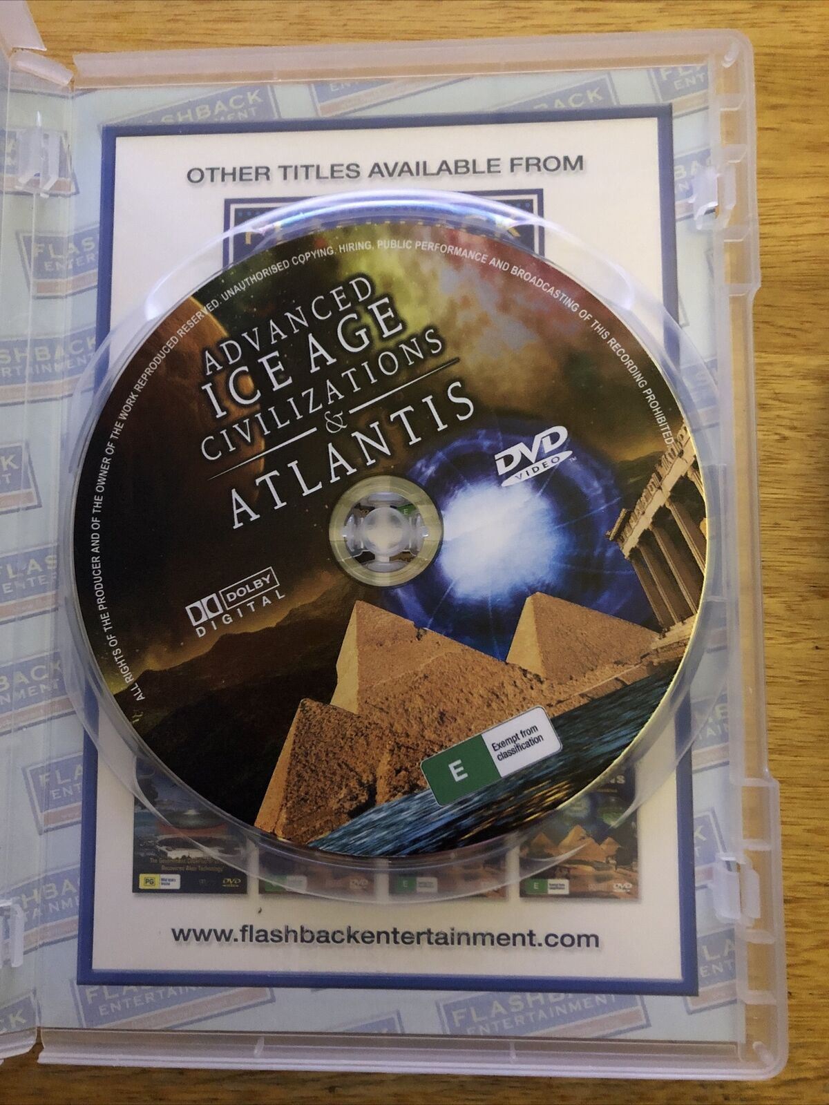 Advanced Ice Age Civilizations and Atlantis (DVD) Graham Hancock All Regions