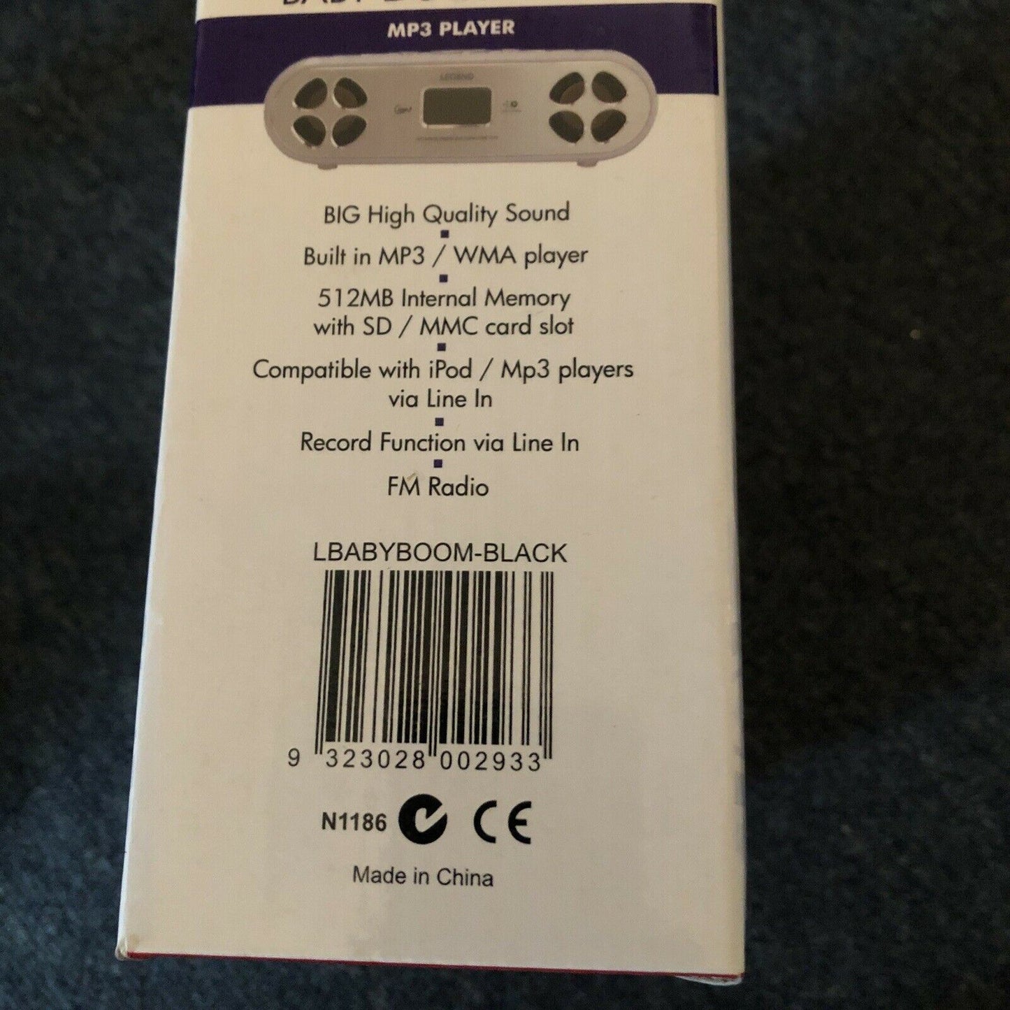 Legend Baby Boom Box MP3 FM Radio Player