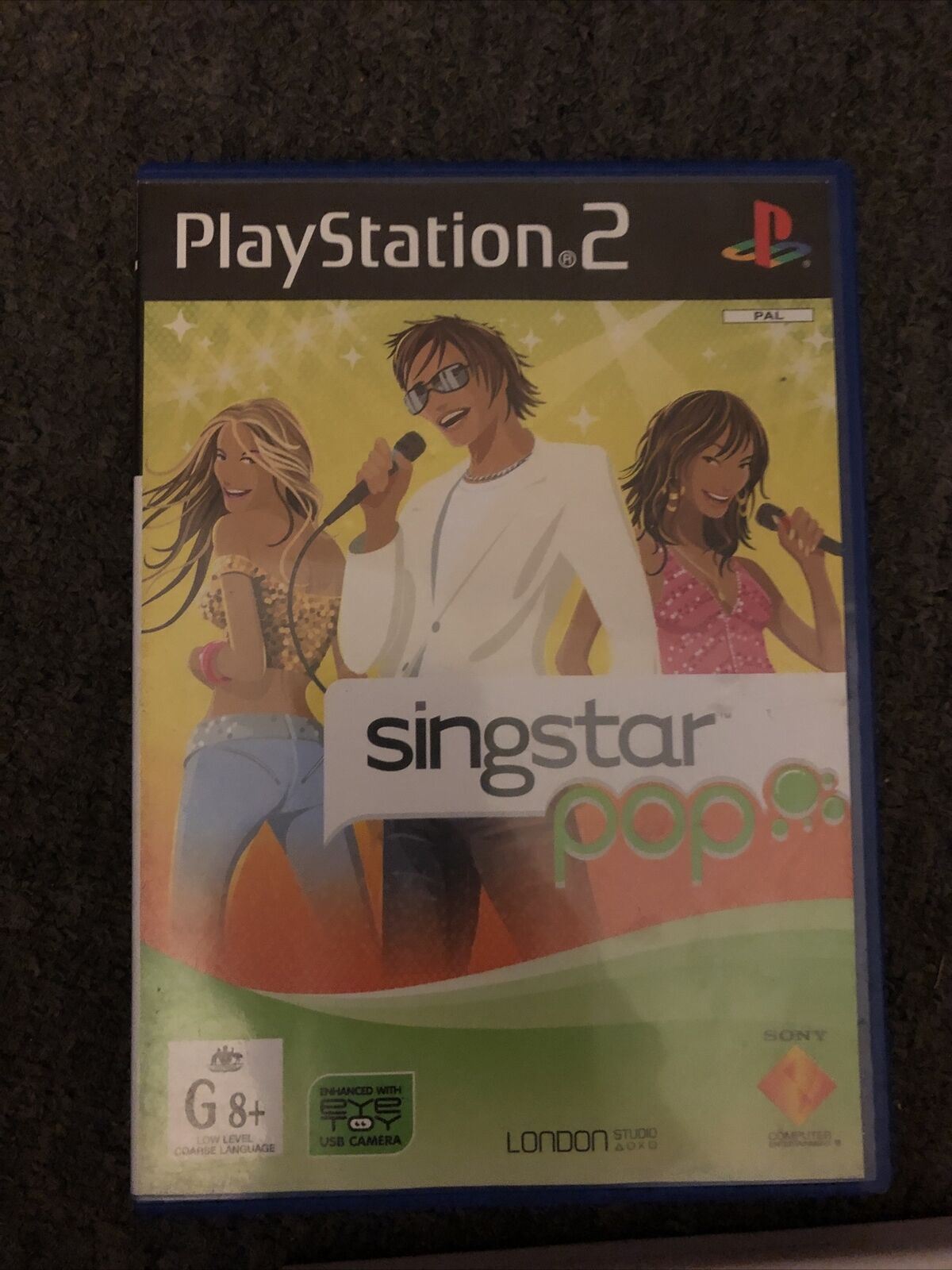 Singstar PS2 Playstation 2 Bundle - 2 Microphones with Adapter and 2 Games