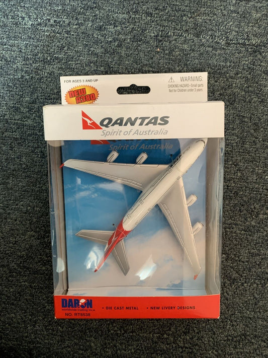 Daron Qantas Single Plane Airbus A380 Model RT8538 Die Cast Metal