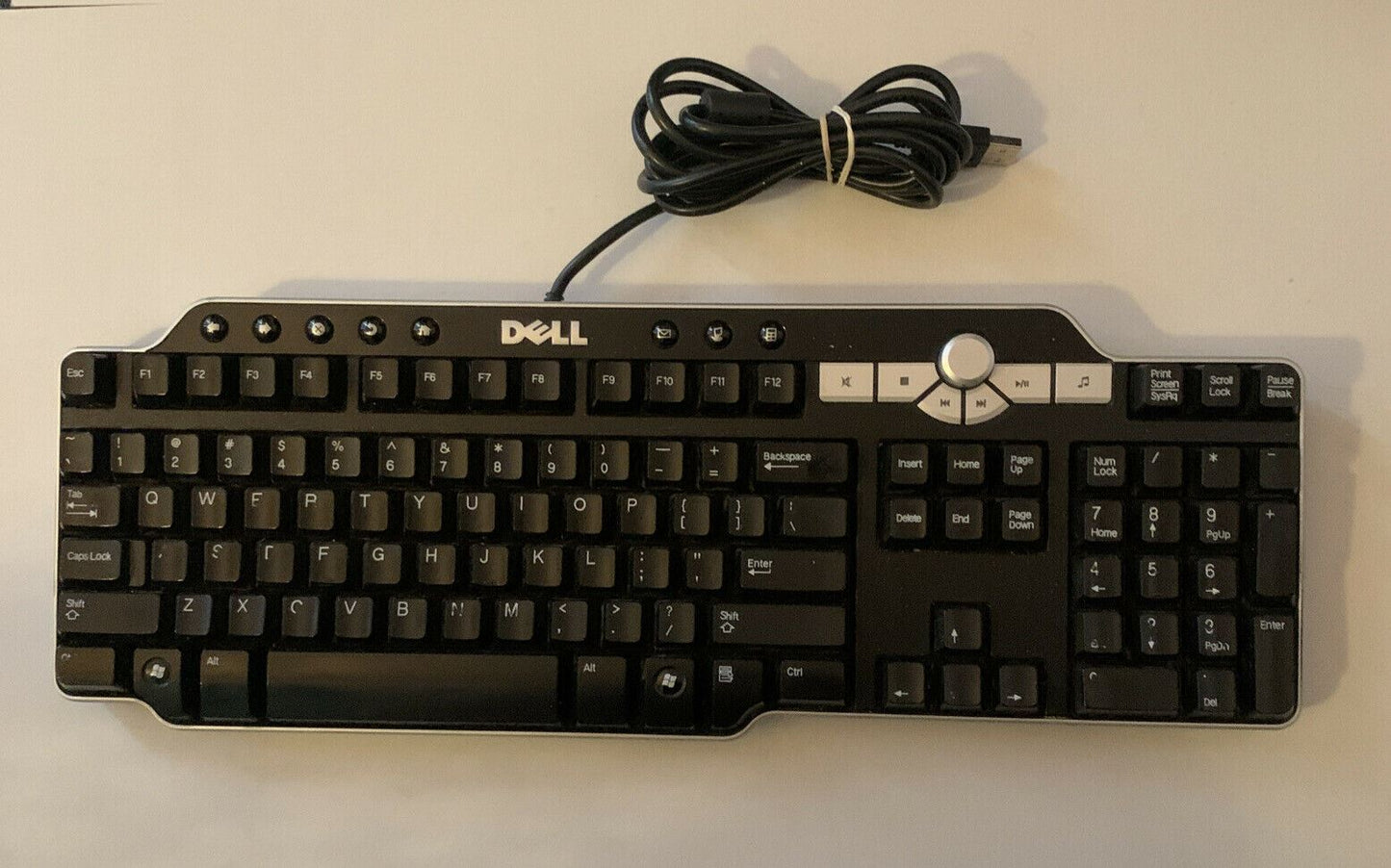 Dell USB Keyboard with 2 USB Ports And Multimedia Controls Y-UK-DEL1