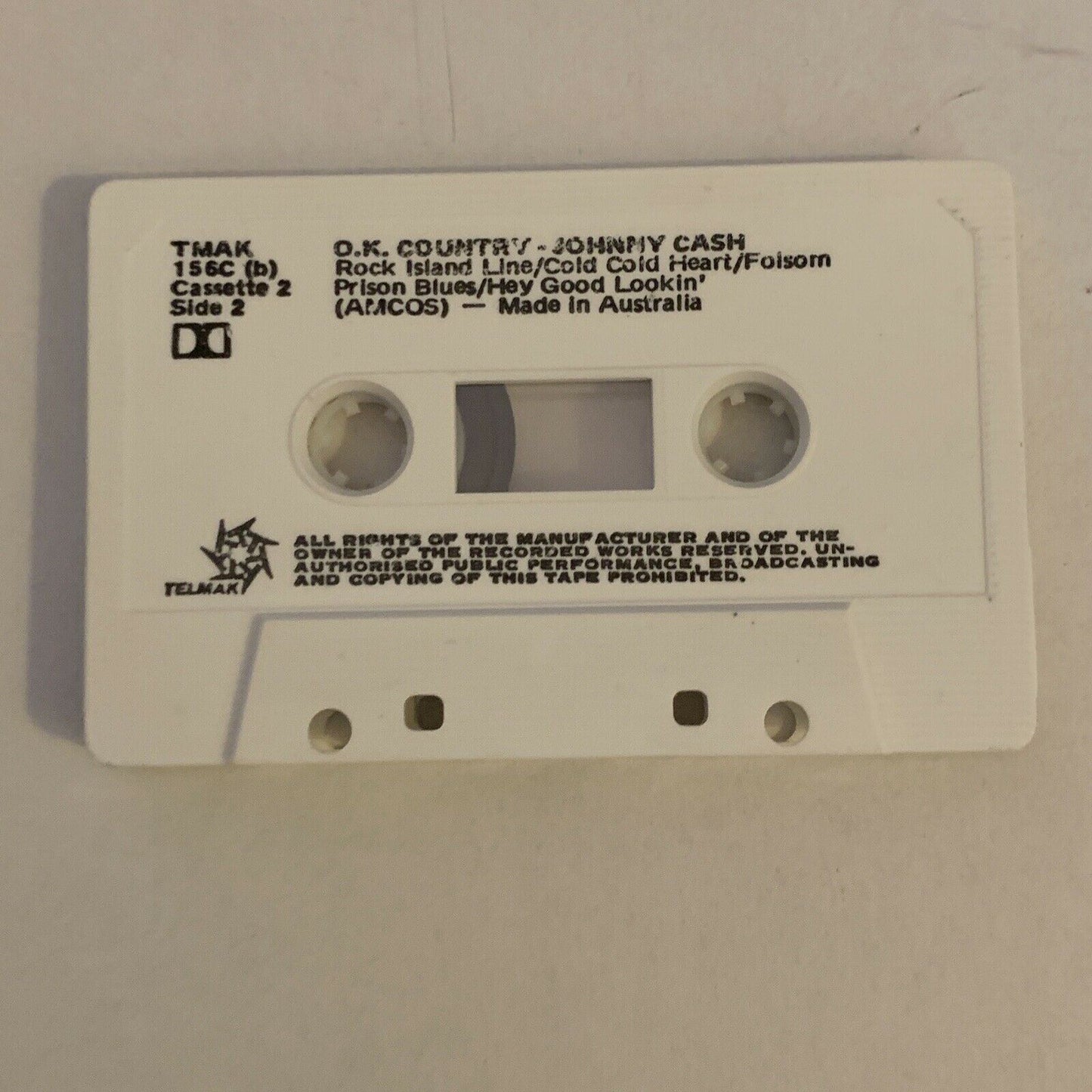 Johnny Cash - OK Country - Cassette Audio Tape