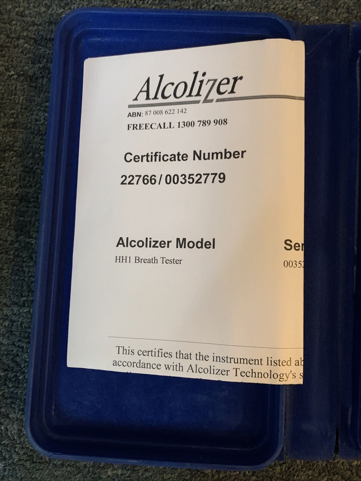 2x Alcolizer HH1 Personal Breath Tester