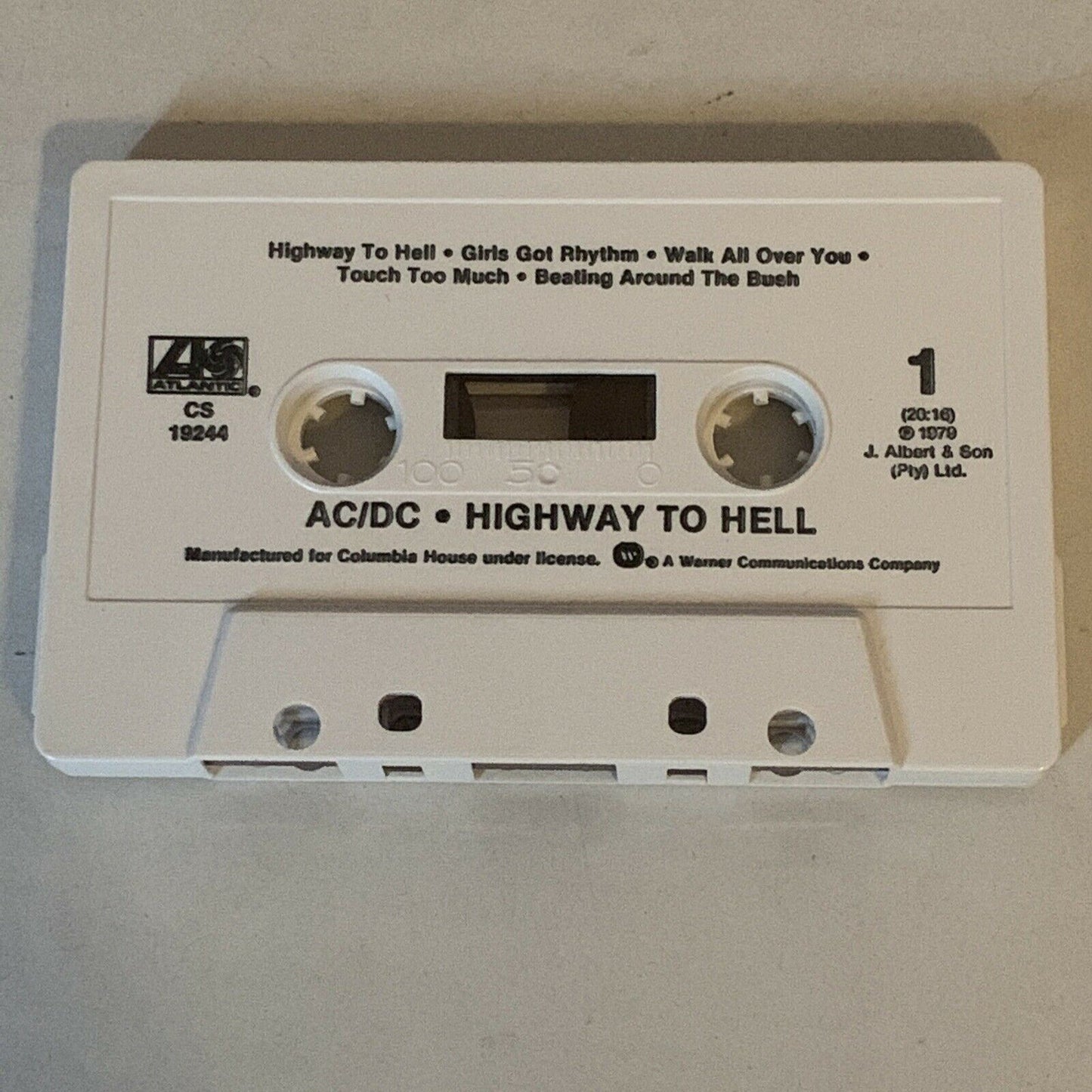 AC/DC Highway To Hell - Cassette Tape Album 1979