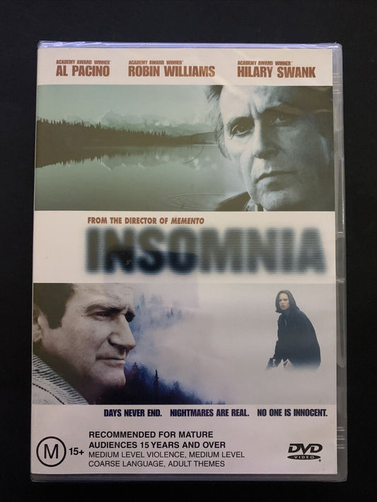 *New Sealed* Insomnia (DVD, 2002) Robin Williams, Christopher Nolan  Region 4