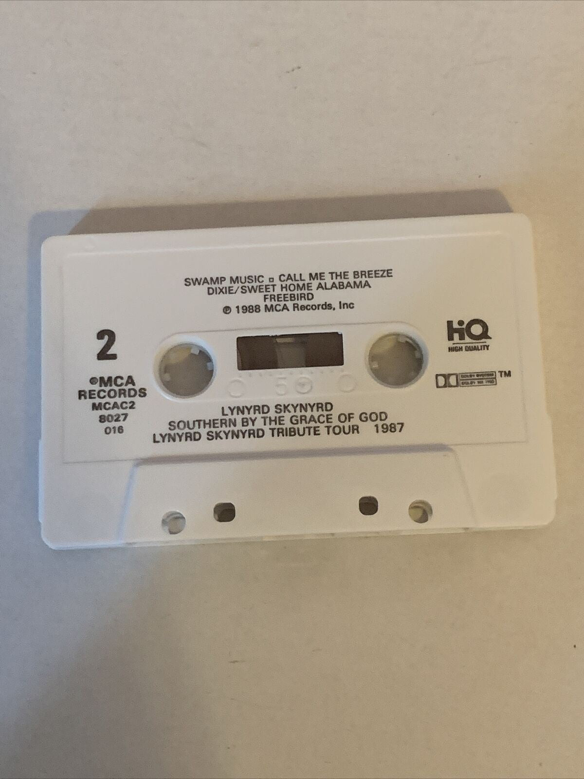 Lynyrd Skynyrd Tribute Tour Live 1987 Cassette Tape