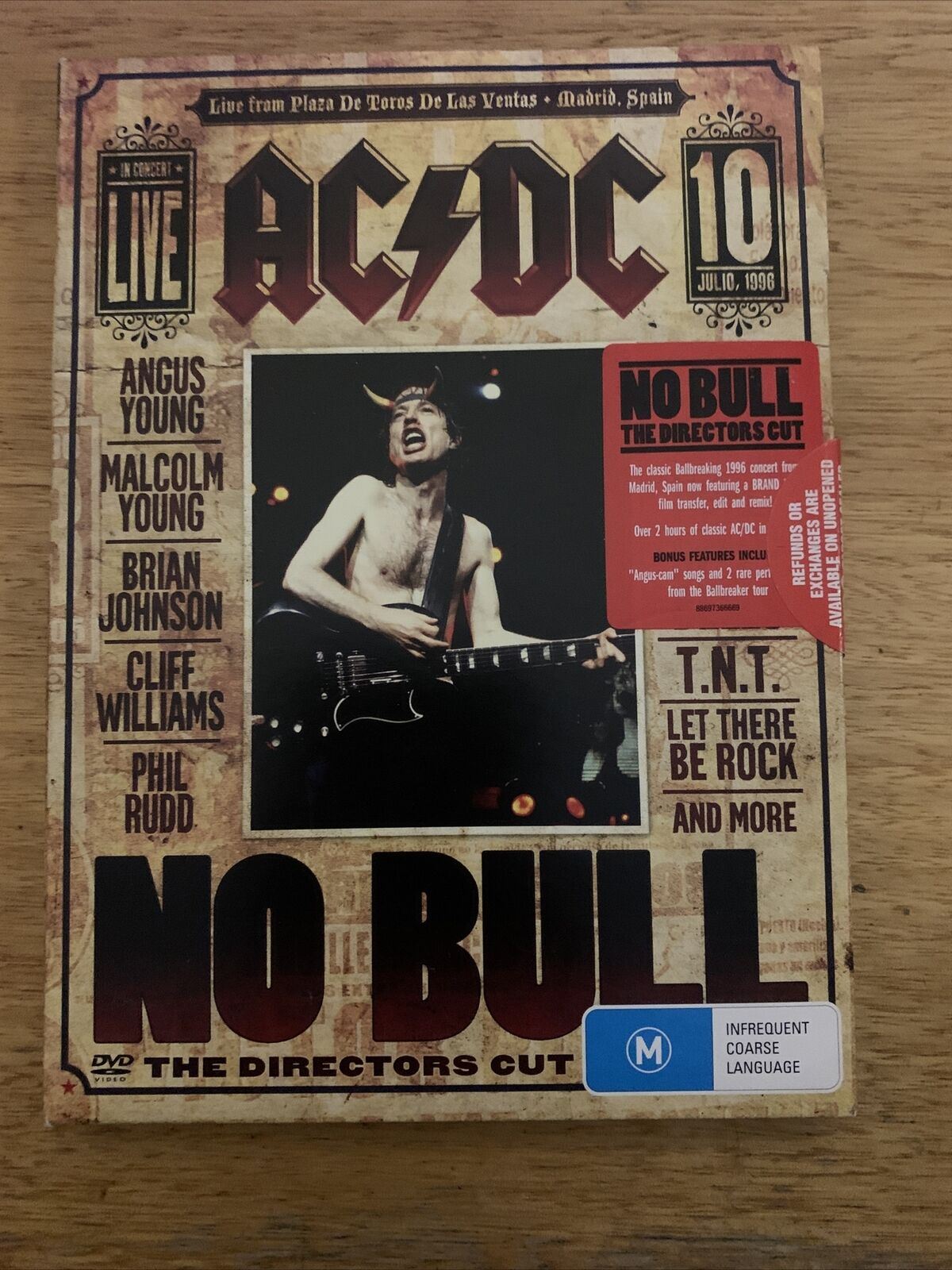 AC/DC No Bull - The Director's Cut (DVD, 1996) All Regions