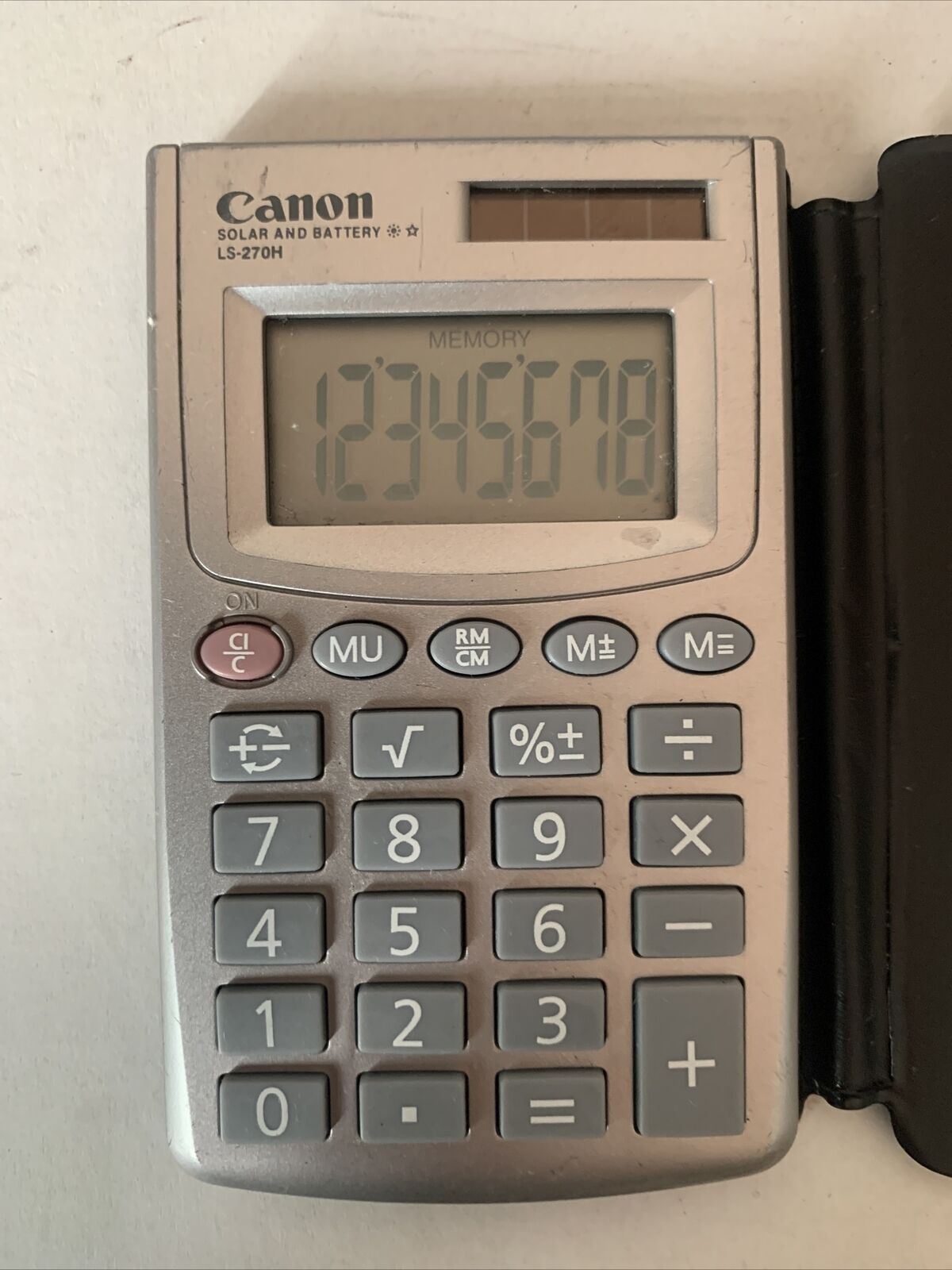 Canon LS-270H Solar Powered Calculator with Wallet Case