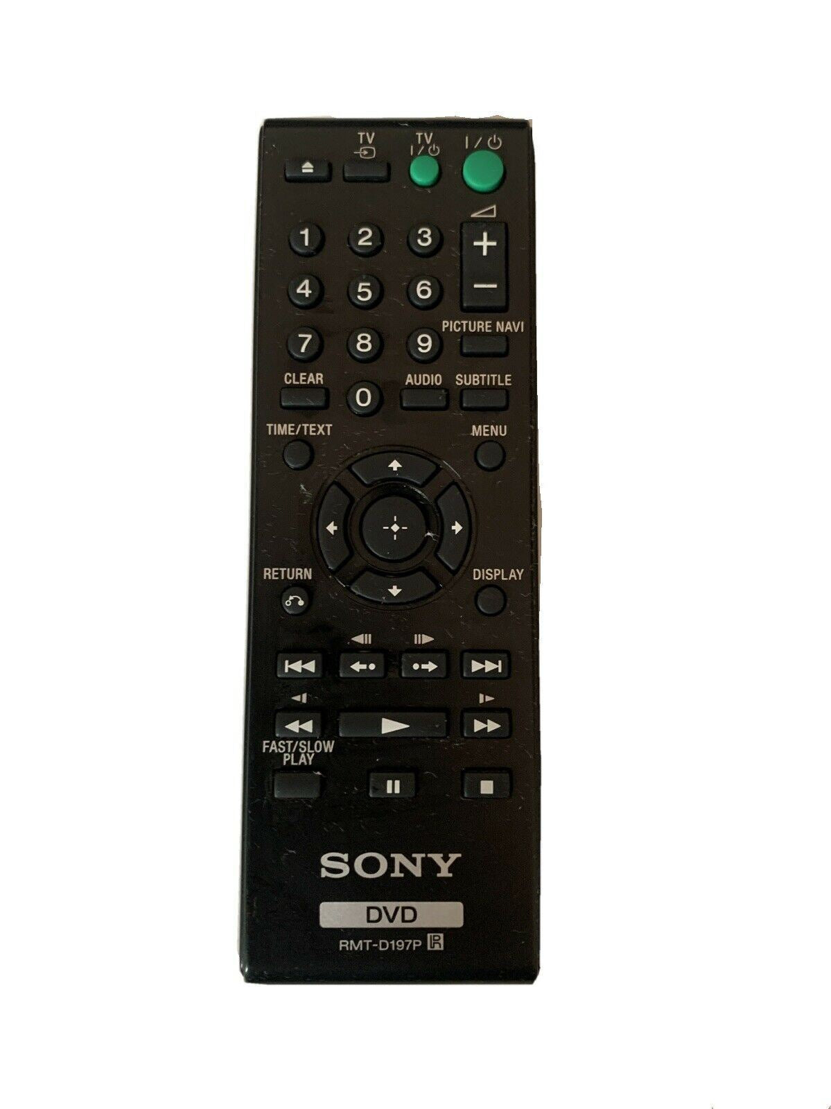 Genuine Sony RMT-D197P DVD Remote Control