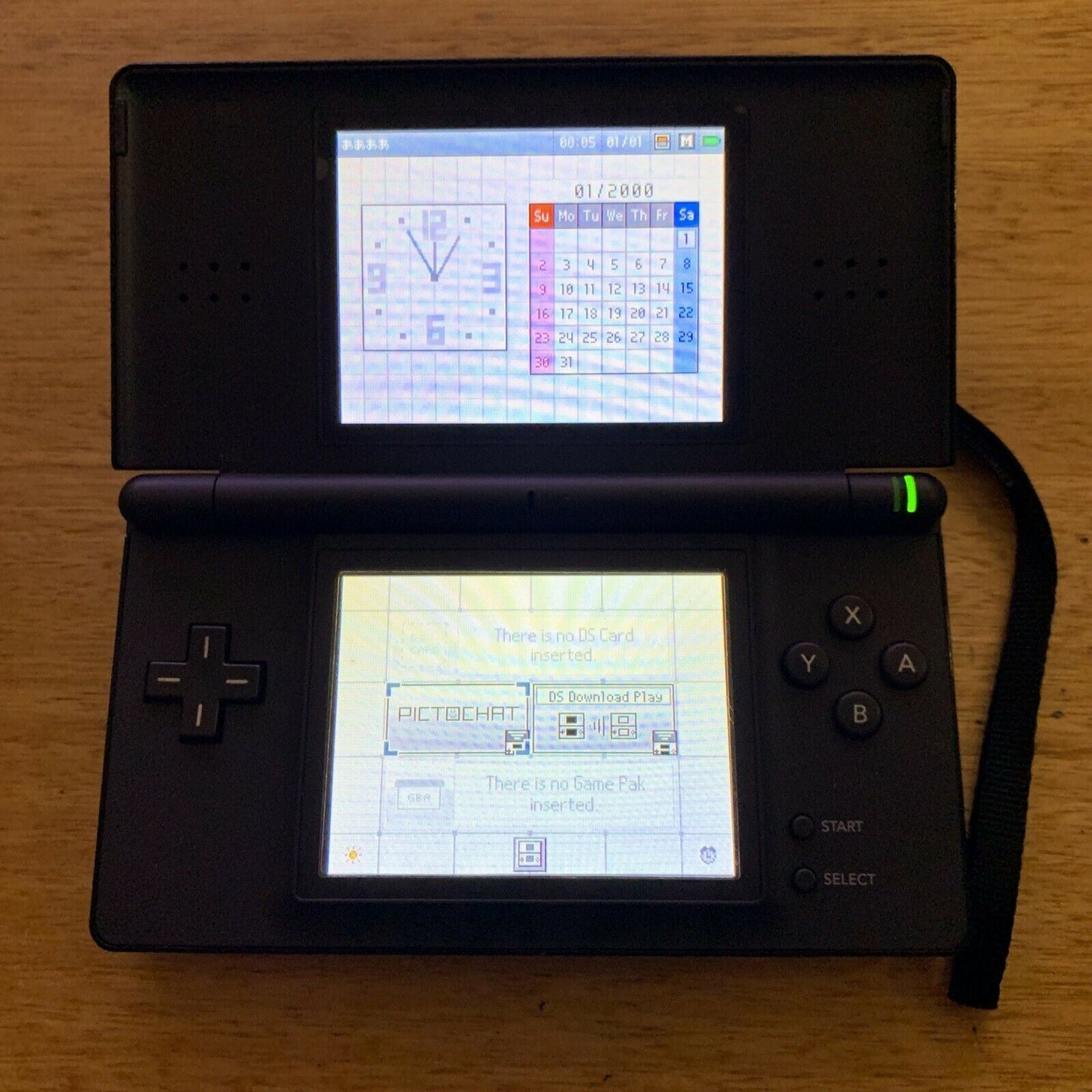 Nintendo DS Lite Black Handheld System with USB Charger