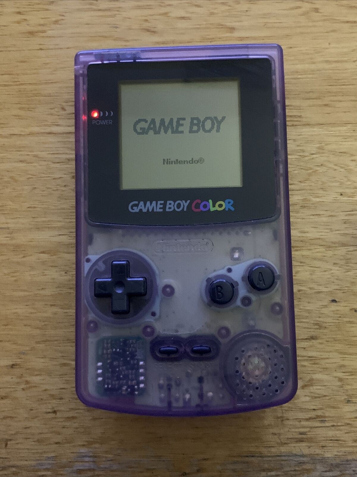 Nintendo Game Boy Color Transparent Purple Handheld System