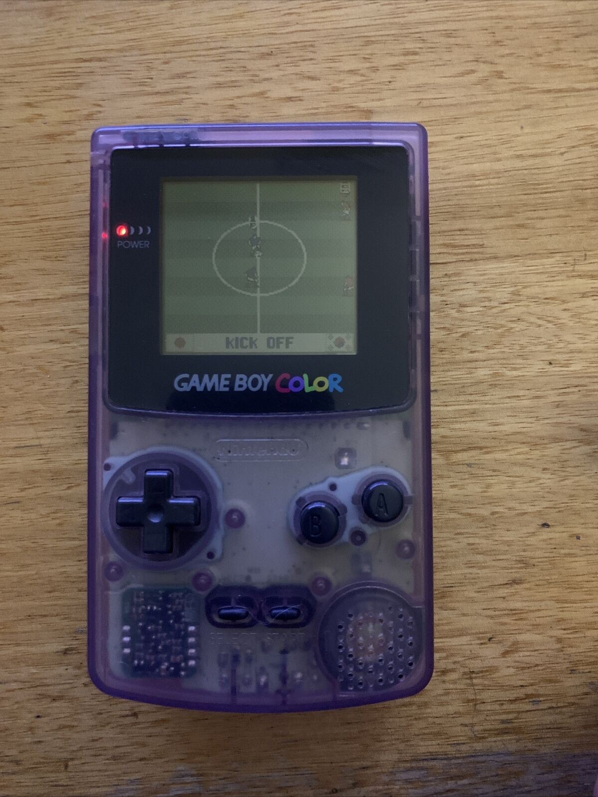 Nintendo Game Boy Color Transparent Purple Handheld System